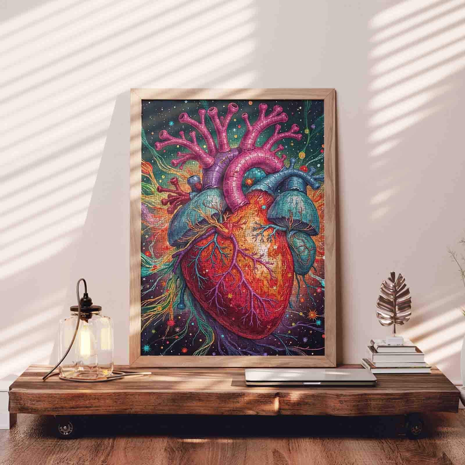 tucocoo-anatomical-heart-puzzle-1000-teile-buntes-herz image 3