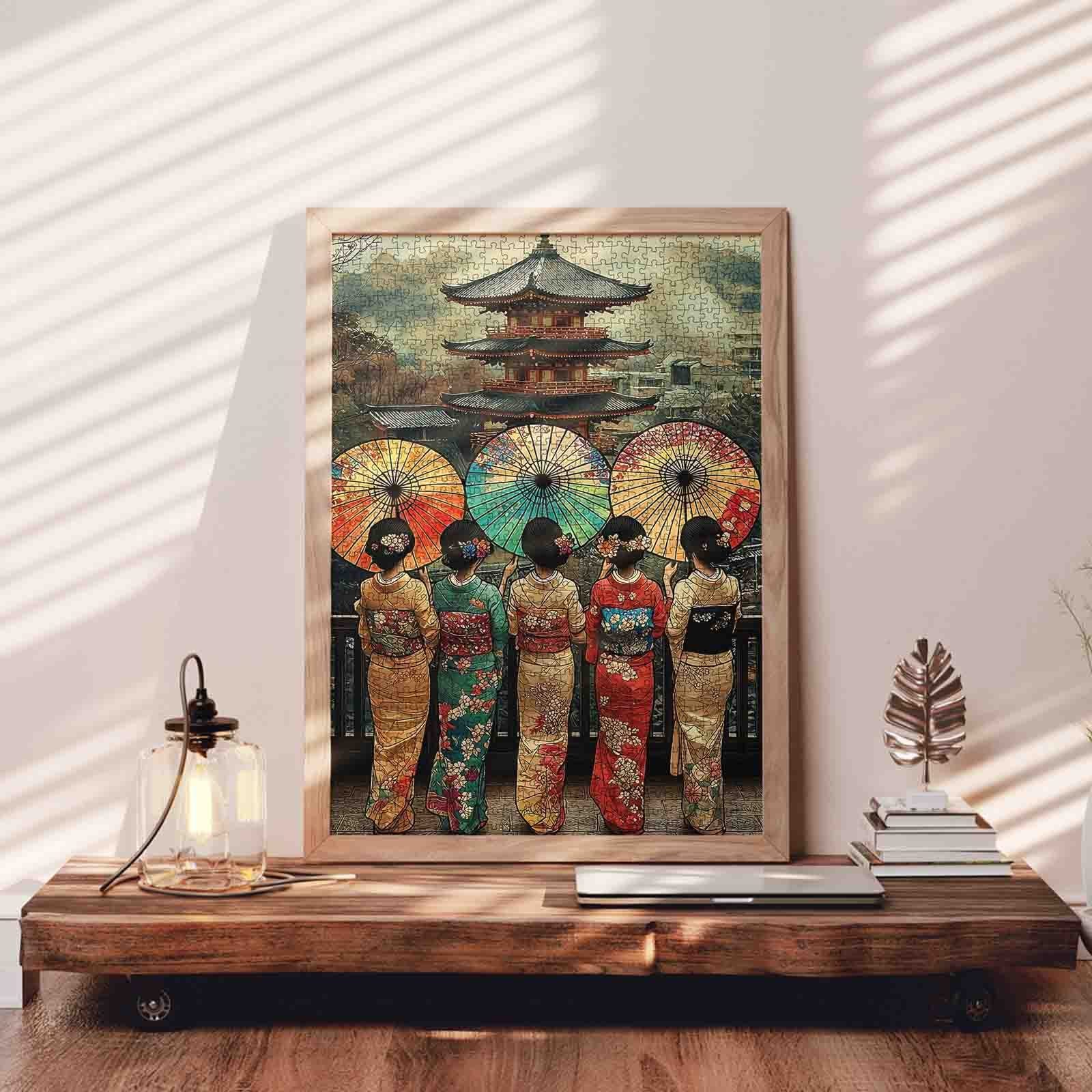 tucocoo-elegant-kimono-girls-kyoto-puzzle-1000-teile-japan image 3