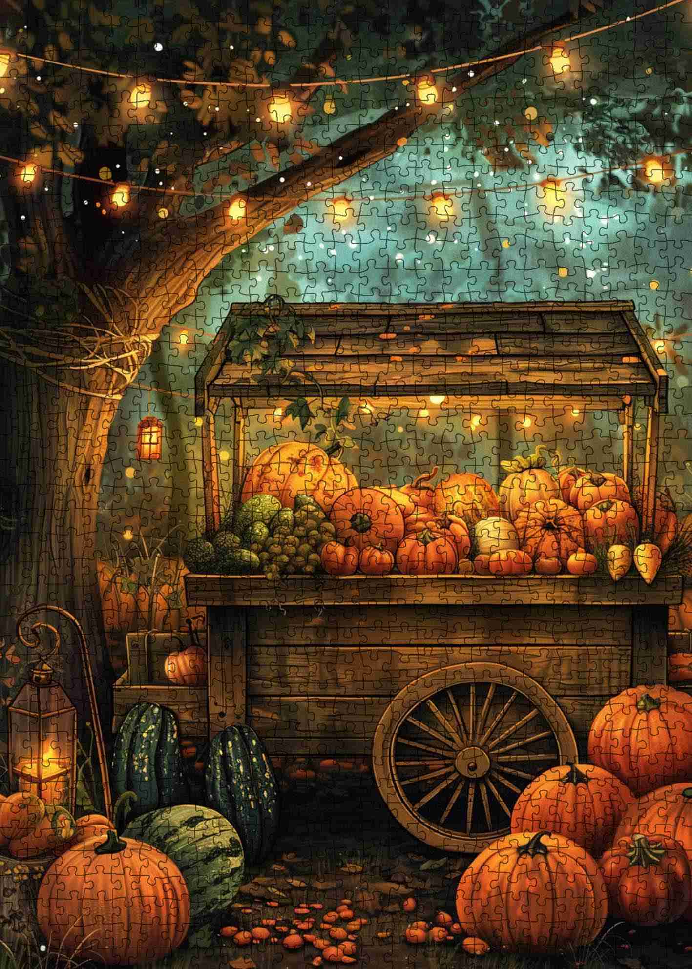 tucocoo-pumpkin-harvest-market-puzzle-1000-teile-herbst image 2