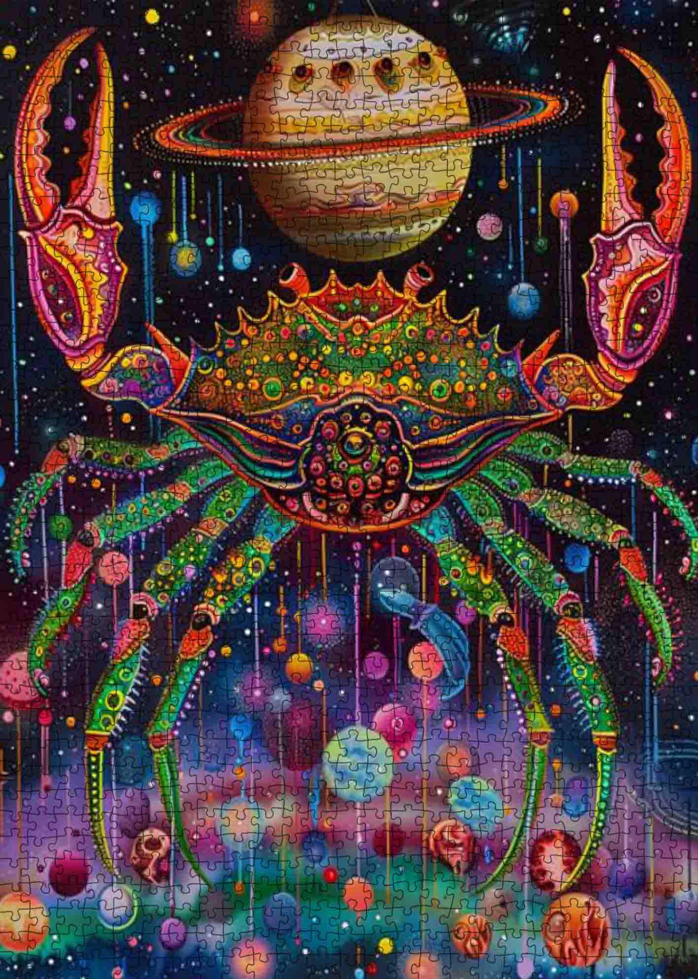 tucocoo-cosmic-crab-puzzle-1000-teile-krabbe-im-weltraum image 2
