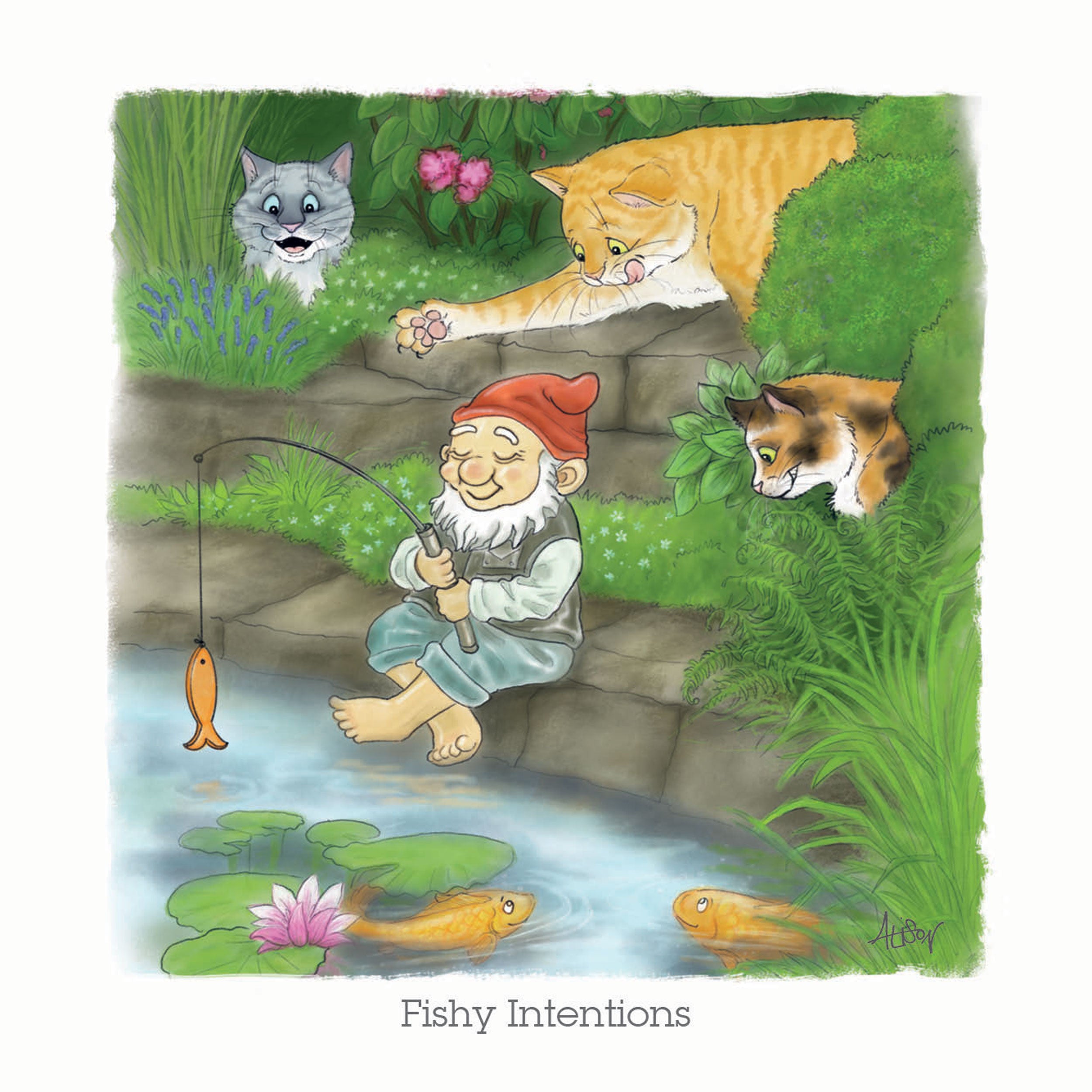 otter-house-alison-s-animals-notecards-garden image 2
