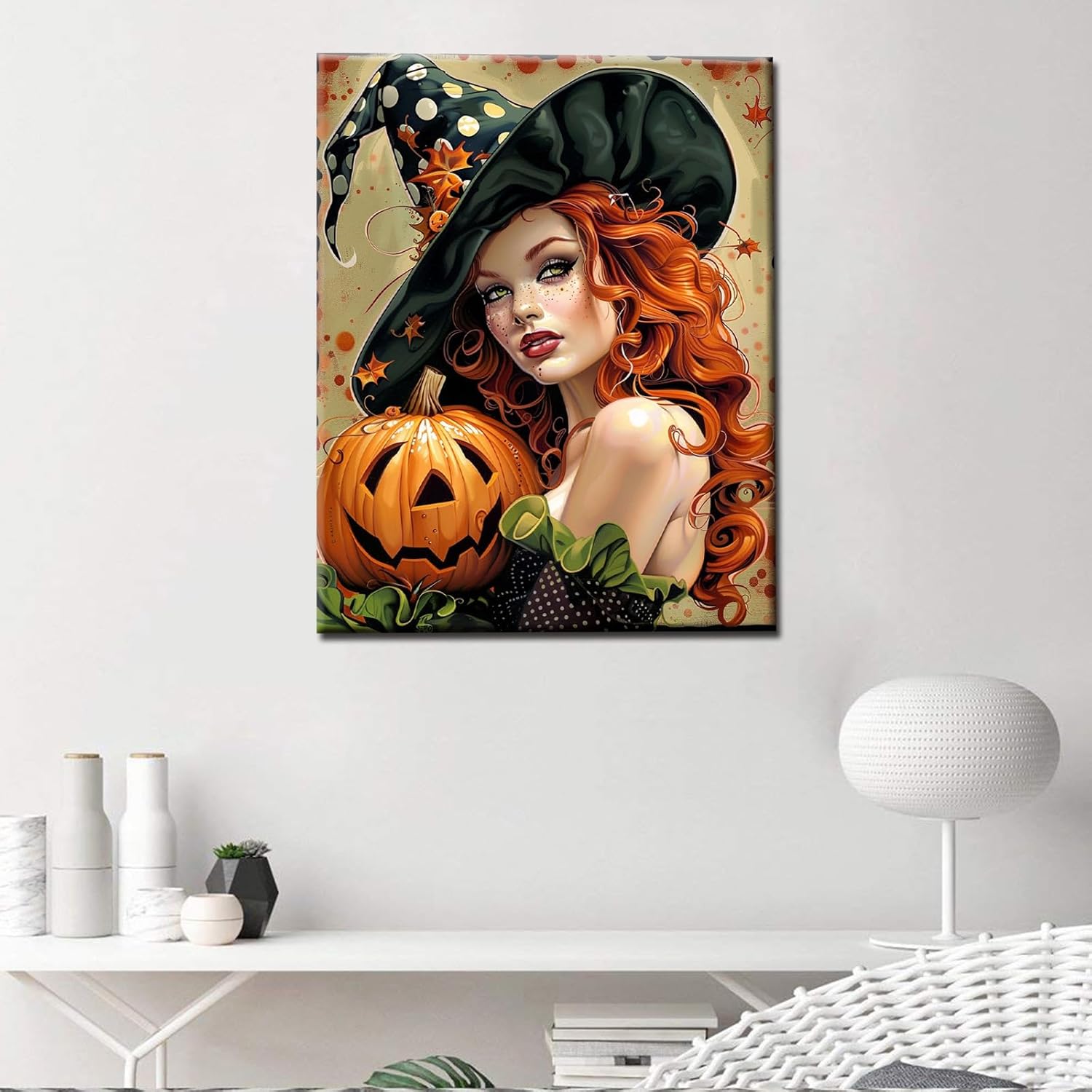 tucocoo-beautiful-redhead-witch-malen-nach-zahlen-hexe-40x50 image 3
