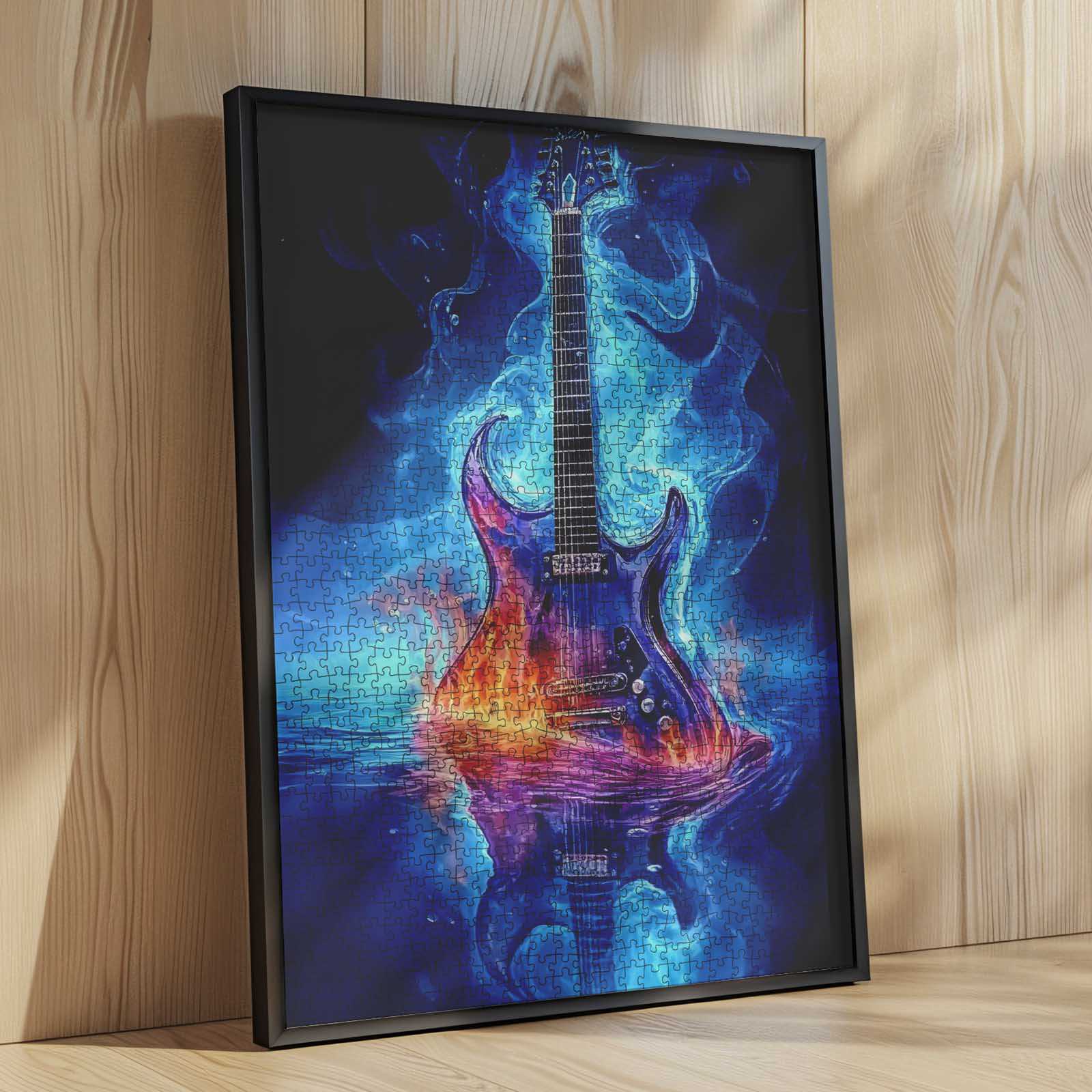 tucocoo-burning-electric-guitar-puzzle-1000-teile-gitarre image 4