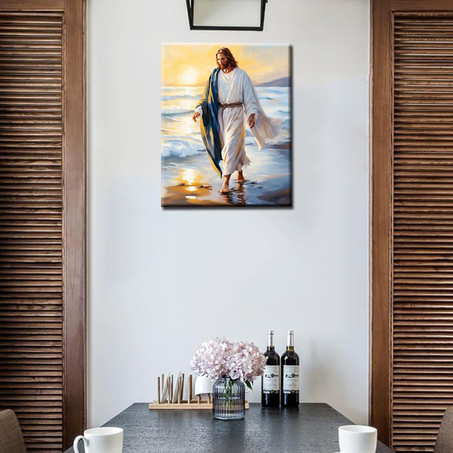 tucocoo-jesus-walking-on-the-beach-malen-nach-zahlen-jesus image 2