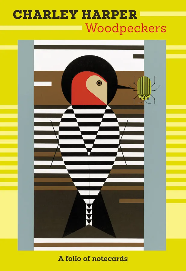 pomegranate-charley-harper-woodpeckers-kartenset-10-karten image 1