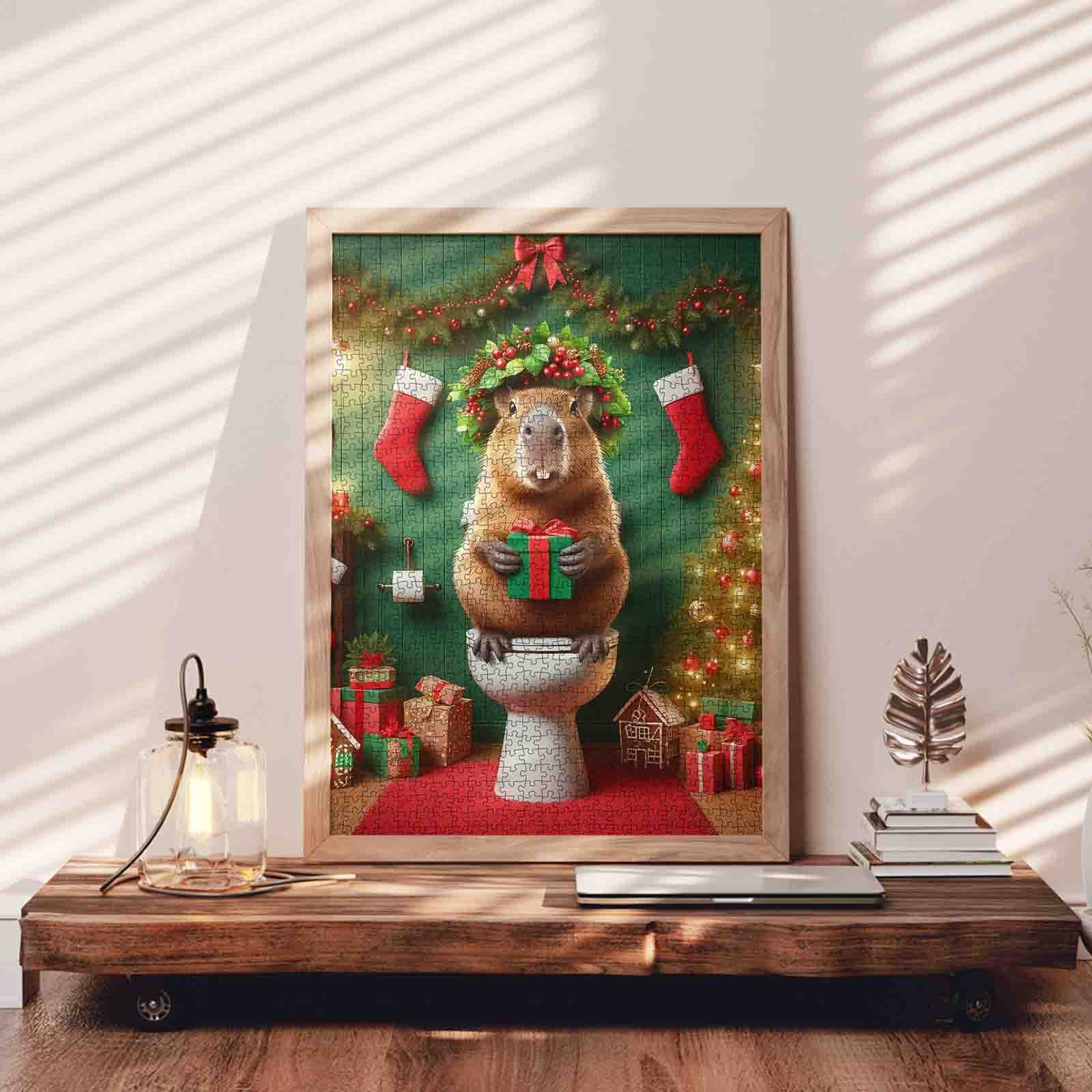 tucocoo-christmas-gift-guardian-puzzle-1000-teile-biber image 3