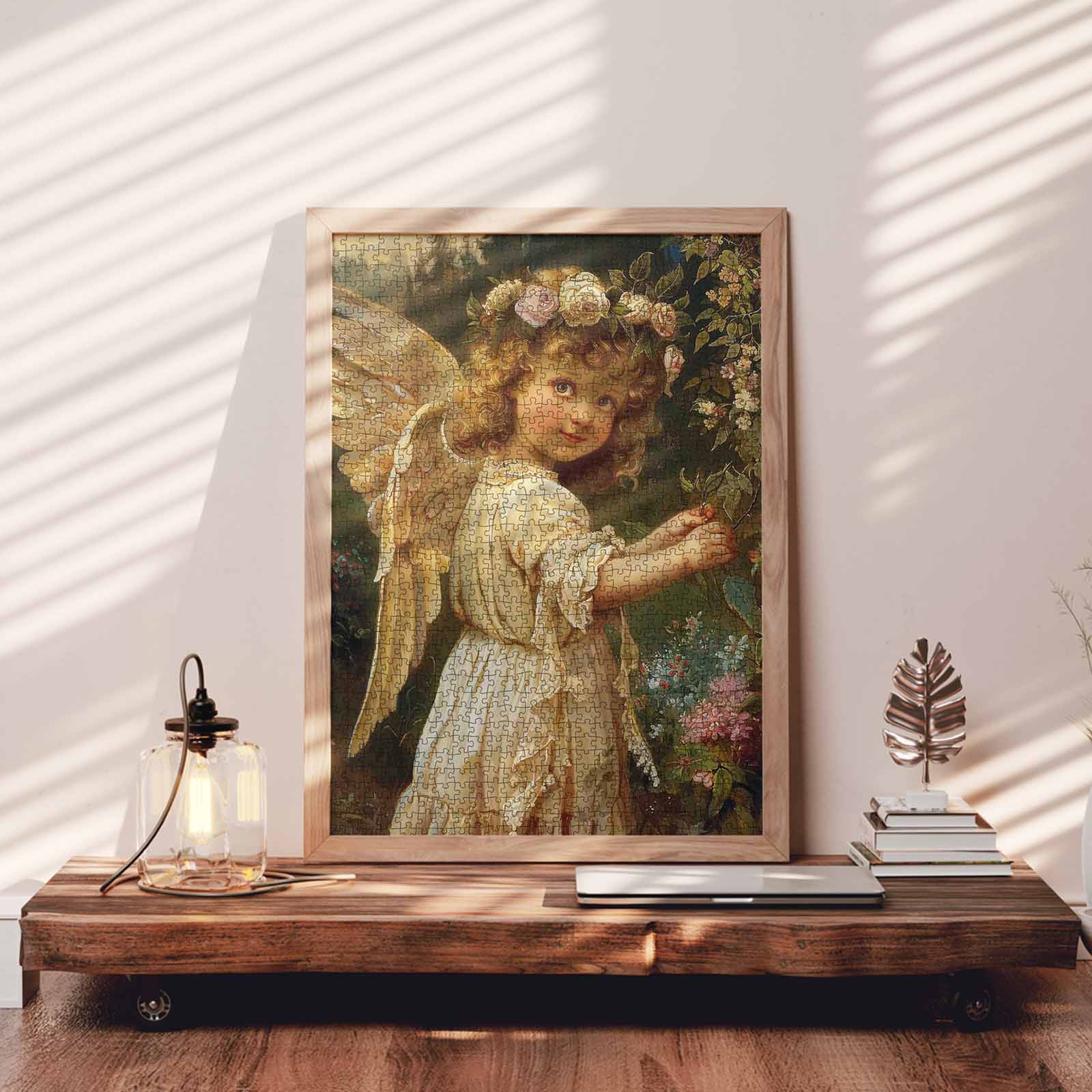 tucocoo-angelic-girl-with-flowers-puzzle-1000-teile-fee image 3