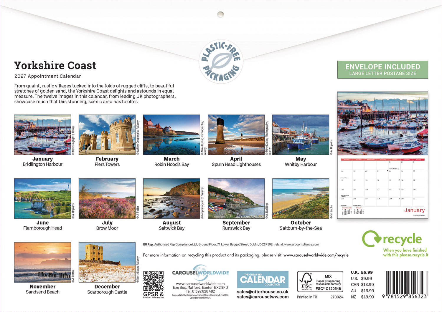 otter-house-yorkshire-coast-a4-calendar-2027-wandkalender image 2