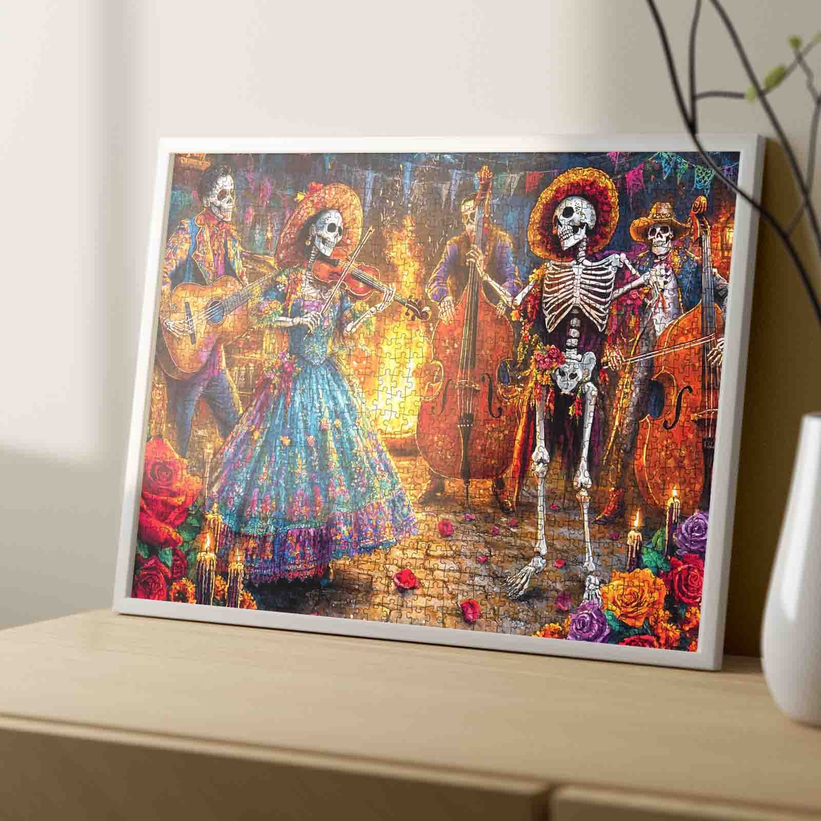 tucocoo-day-of-dead-skeleton-celebration-puzzle-1000-teile image 4