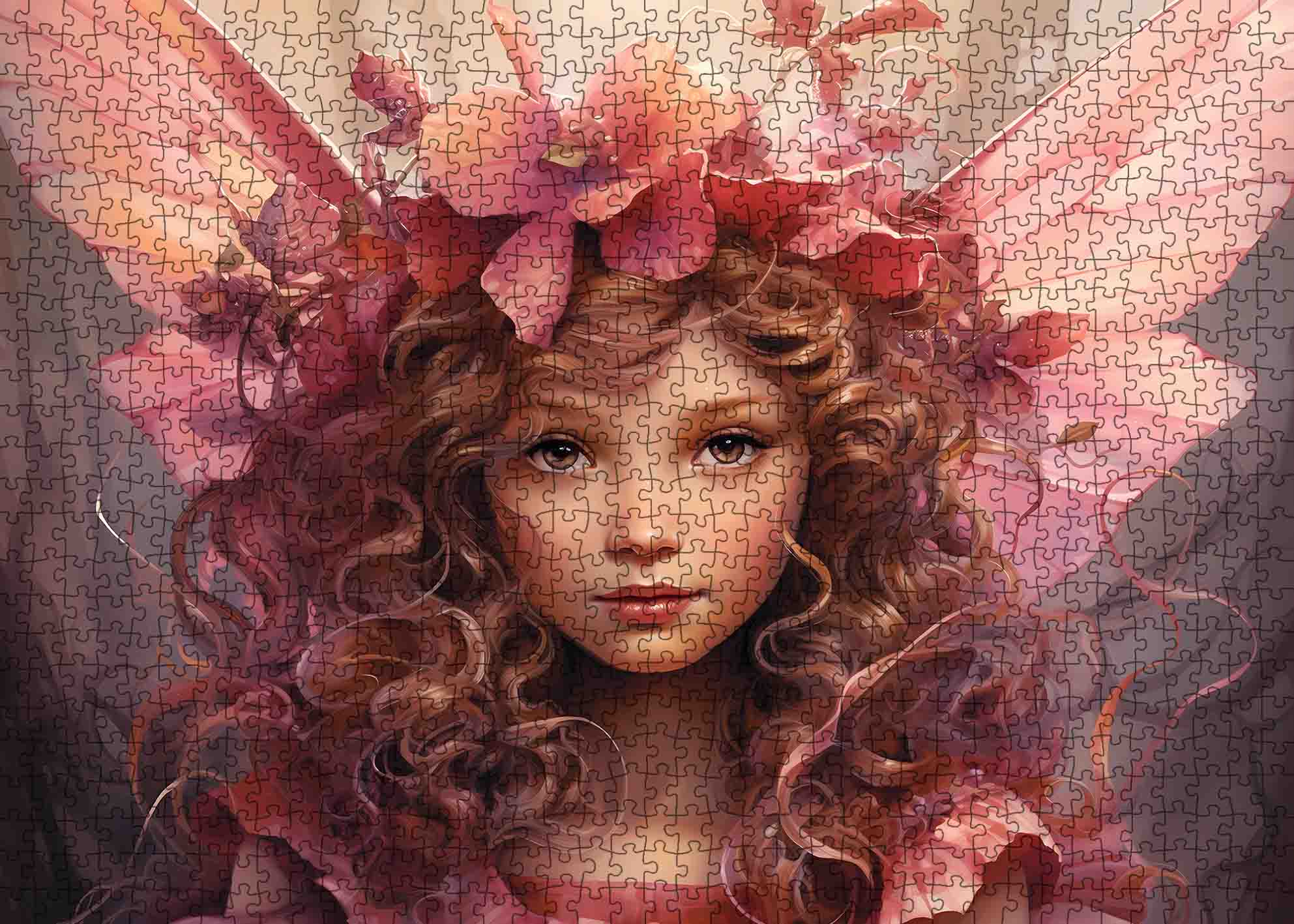 tucocoo-delicate-fairy-pink-petal-puzzle-1000-teile-fee image 2