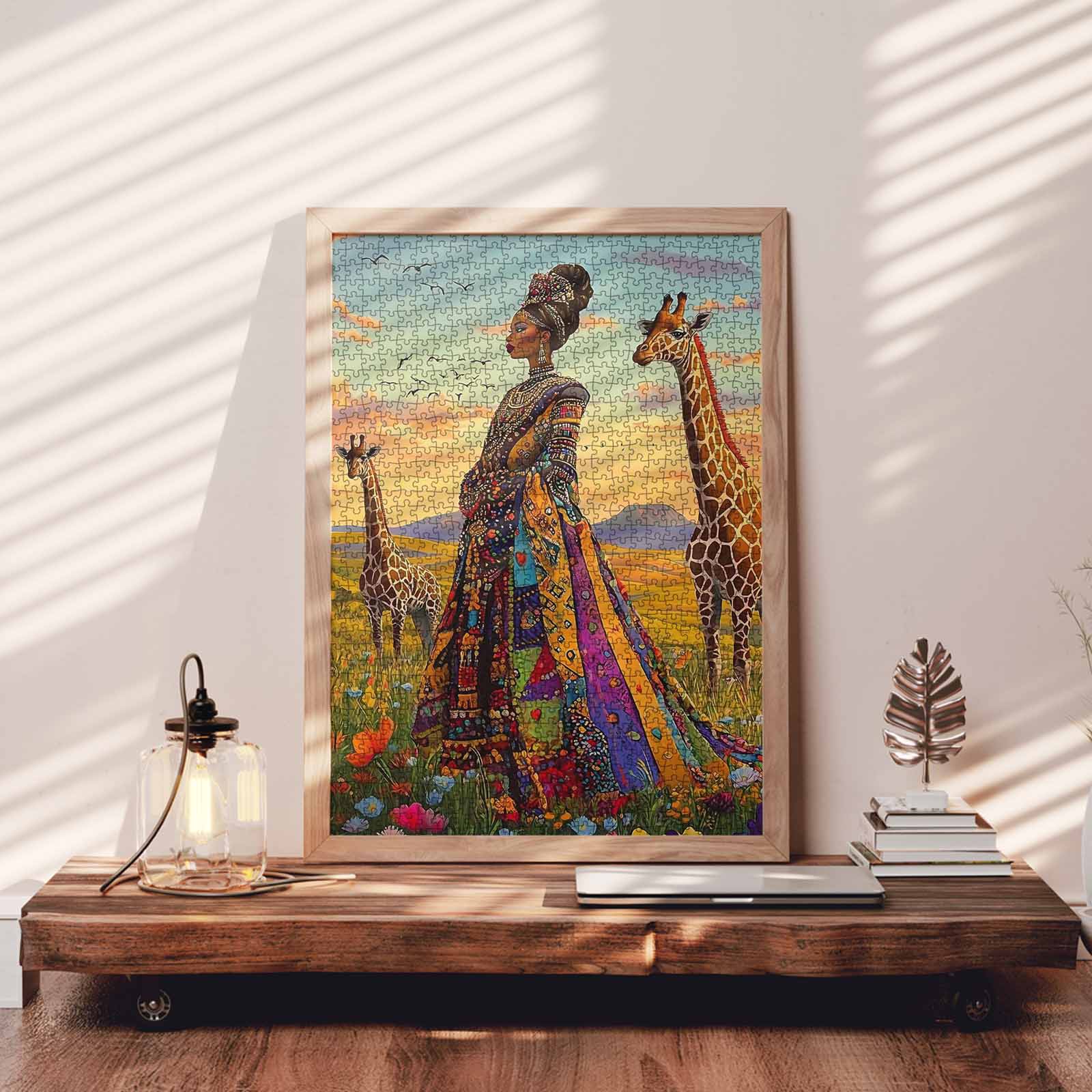 tucocoo-jigsaw-puzzles-queen-of-the-savannah-puzzle-1000-teile-afrika image 3