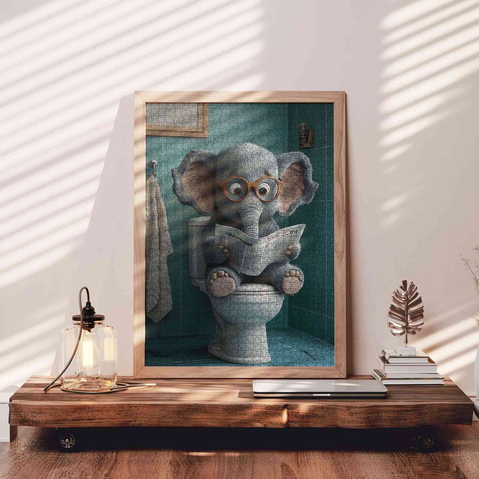 tucocoo-playful-elephant-in-glasses-puzzle-1000-teile-elefant image 3