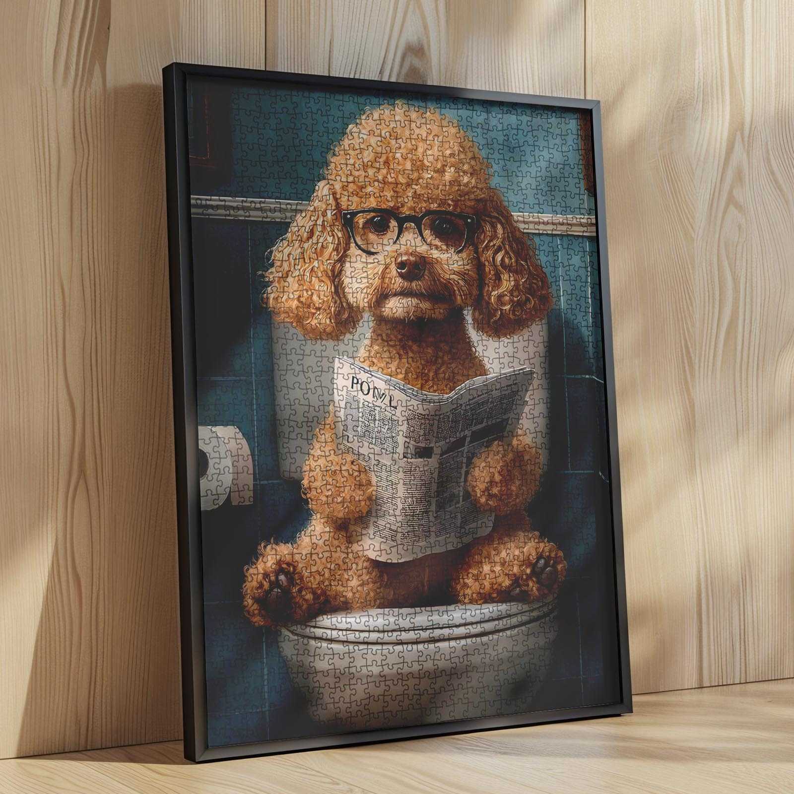 tucocoo-jigsaw-reading-poodle-puzzle-1000-teile-hund-pudel image 4