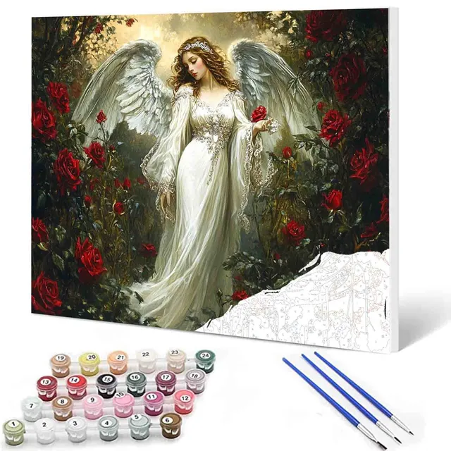 tucocoo-guardian-angel-rose-garden-malen-nach-zahlen-engel image 1
