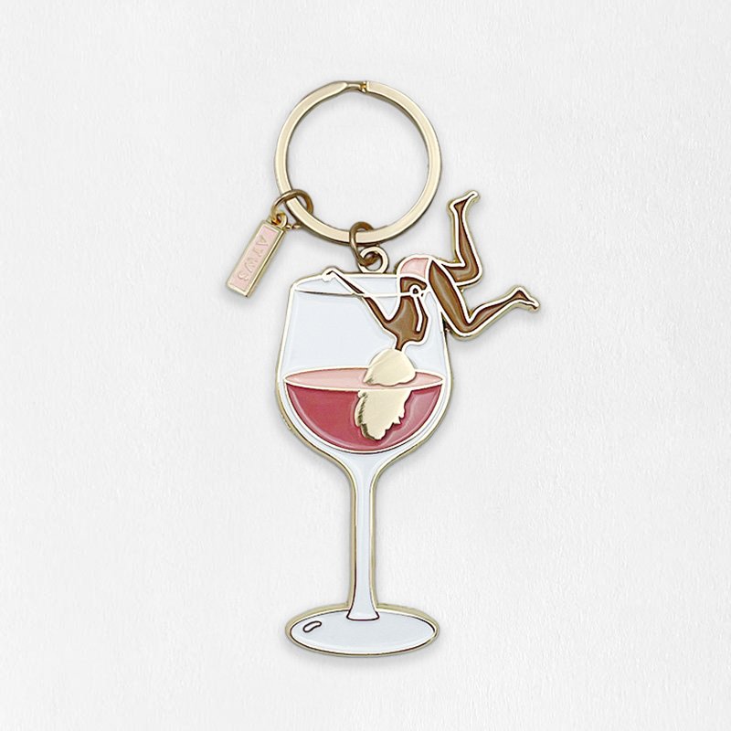 all-the-ways-to-say-tipsy-schl-sselanh-nger-gold-emaille-83x47mm image 2