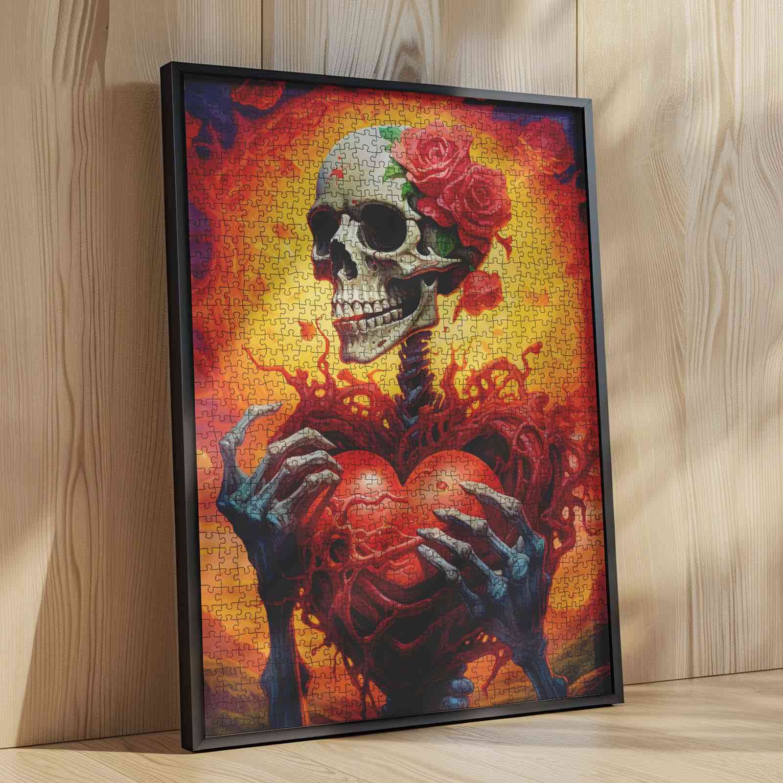 tucocoo-fiery-skeleton-love-puzzle-1000-teile-skelett image 4