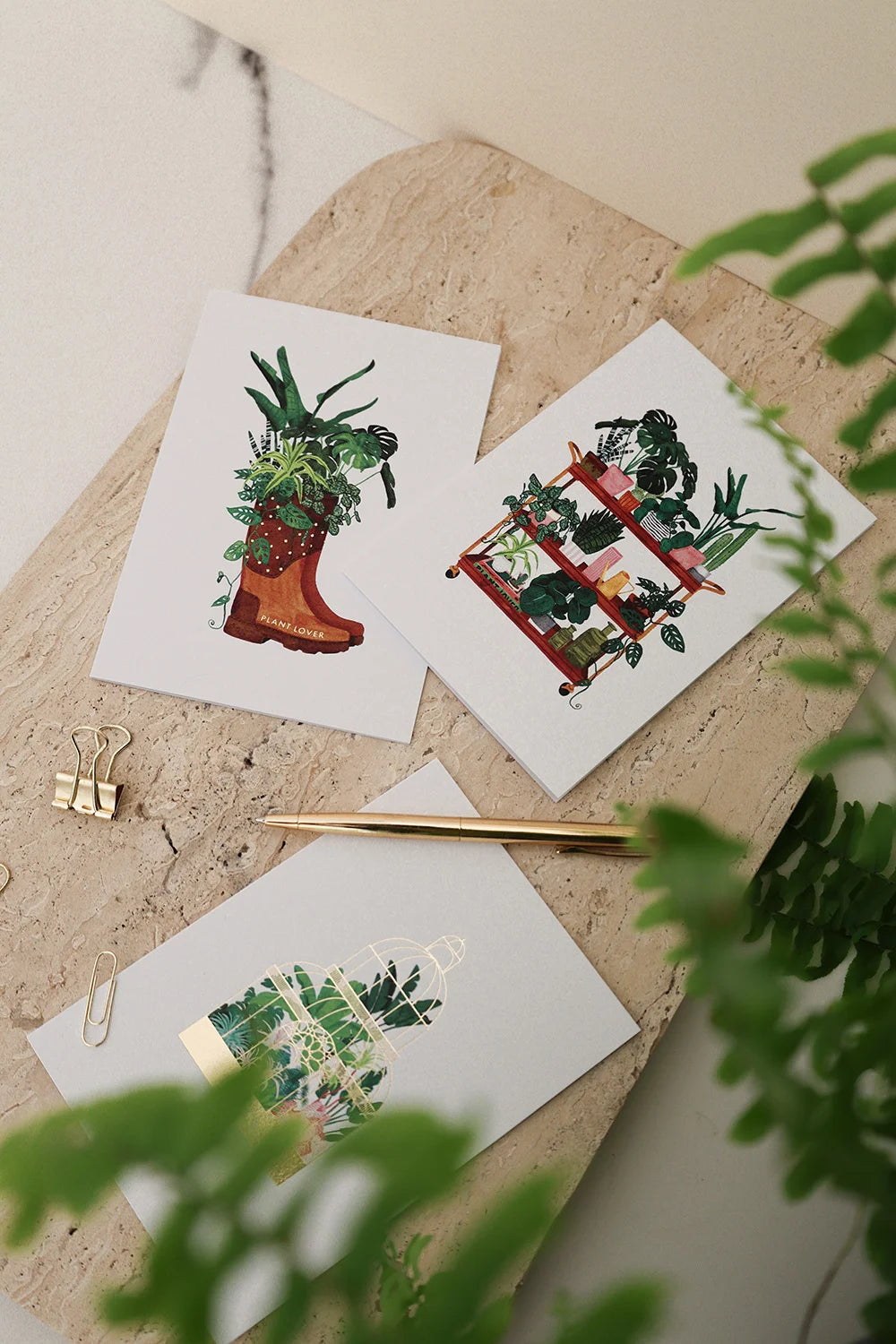 all-the-ways-to-say-plant-lover-boots-gru-karte-a6-pflanzenmotiv image 2