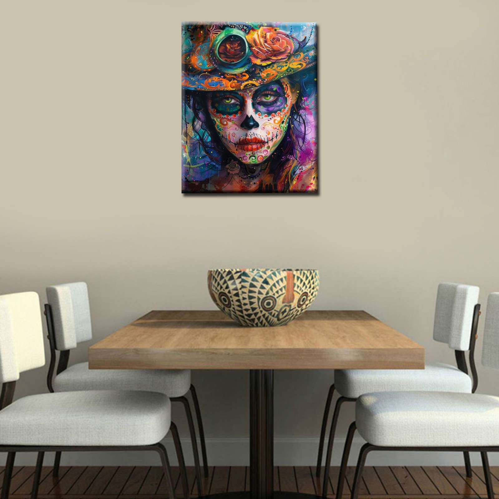 tucocoo-paint-by-numbers-sugar-skull-frau-malset-40x50-ohne-rahmen image 3