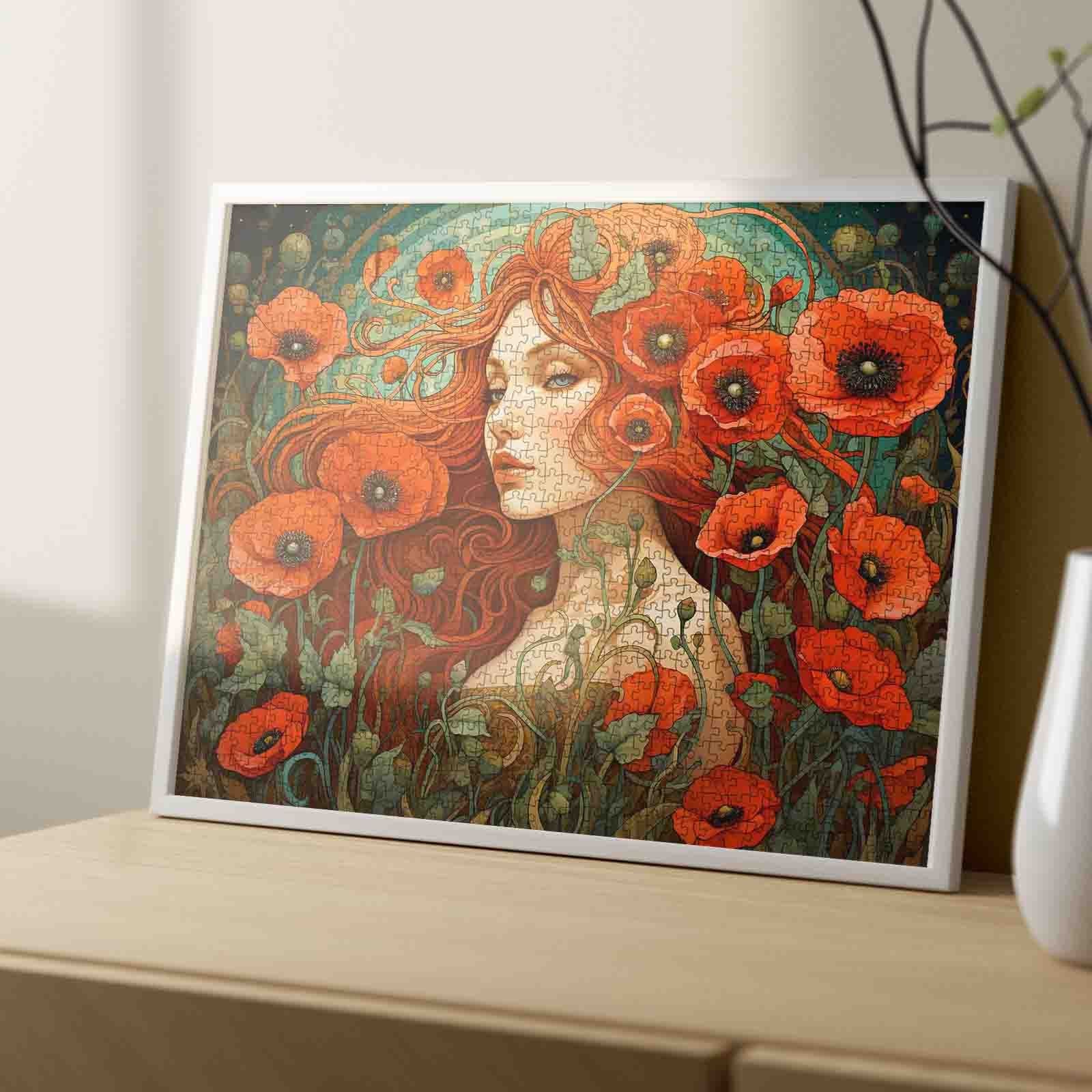 tucocoo-scarlet-muse-puzzle-1000-teile-mohnfeld image 4