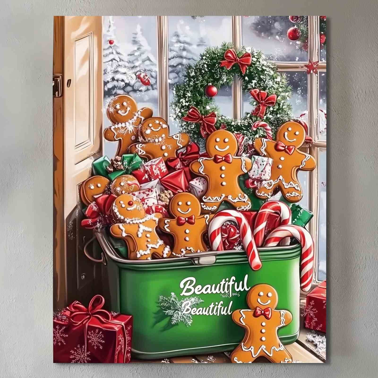 tucocoo-gingerbread-delight-leinwandbild-30x40-gerahmt-weihnachten image 2