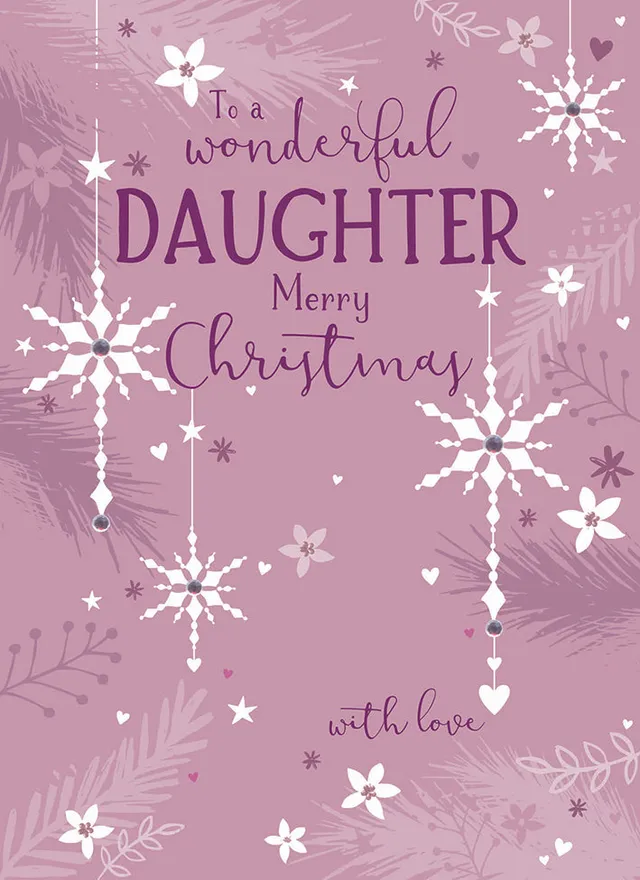 otter-house-christmas-daughter-snowflakes-weihnachtskarte-tochter image 1