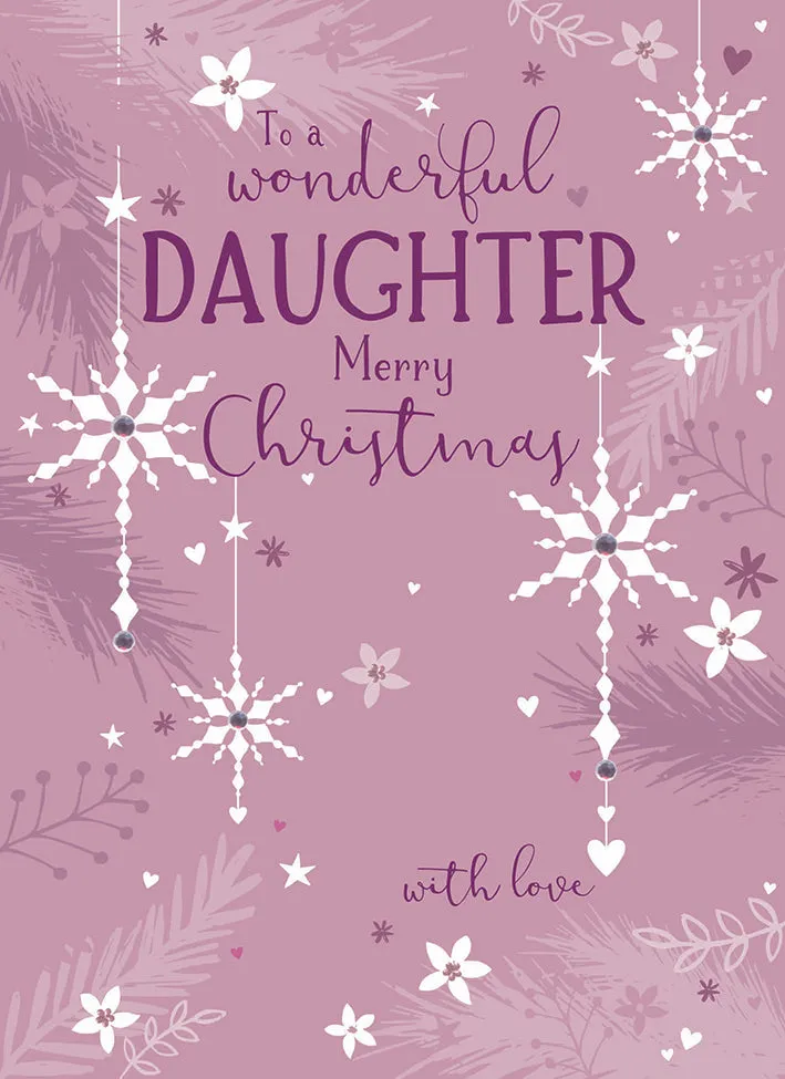 otter-house-christmas-daughter-snowflakes-weihnachtskarte-tochter image 1