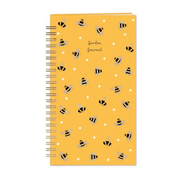 otter-house-bee-pattern-garden-journal-bienen-notizbuch image 1