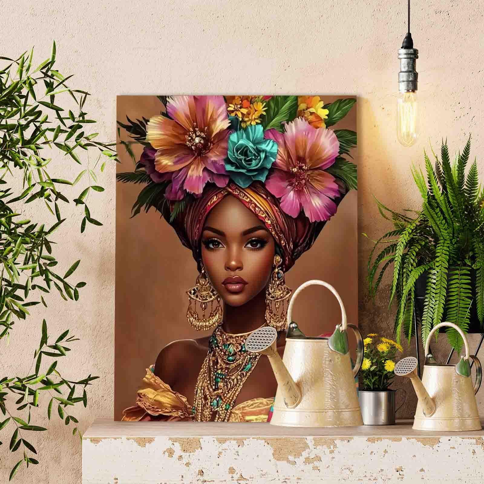 tucocoo-floral-crowned-elegance-malen-nach-zahlen-portrait image 2