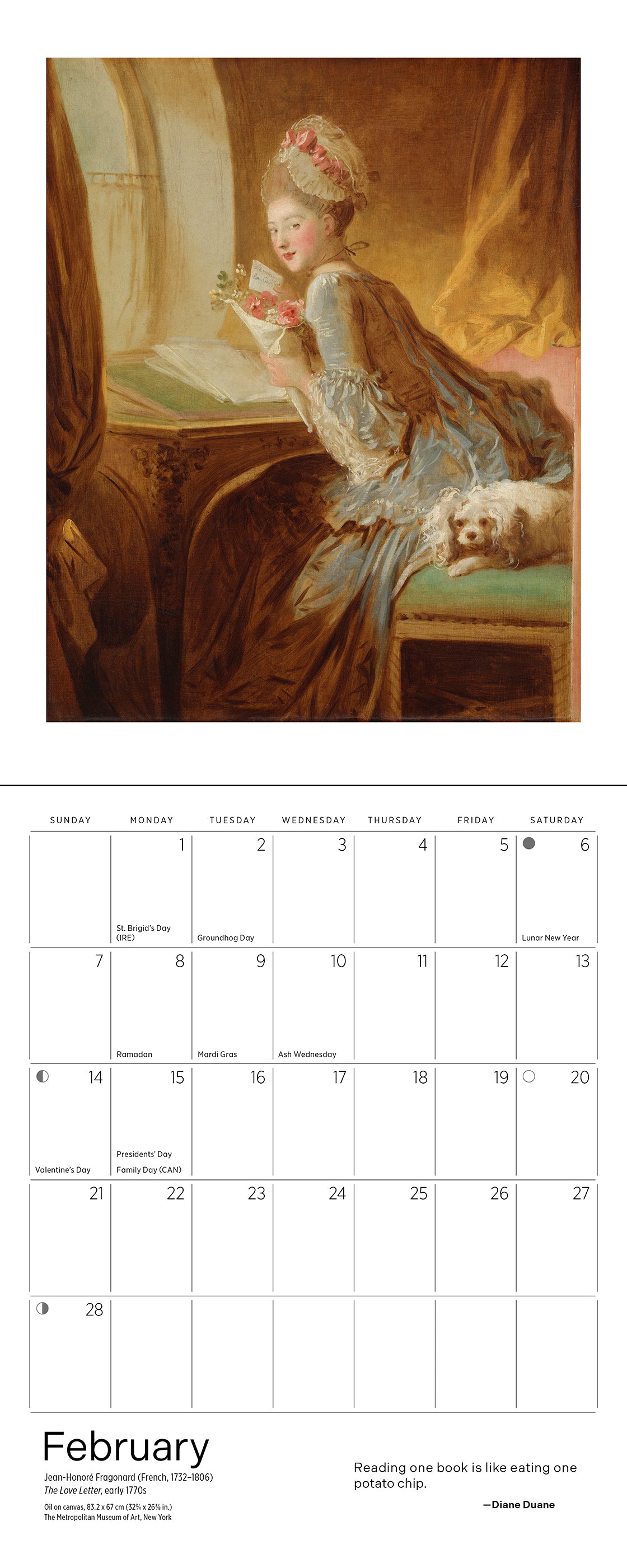 pomegranate-the-reading-woman-2027-mini-wandkalender image 4