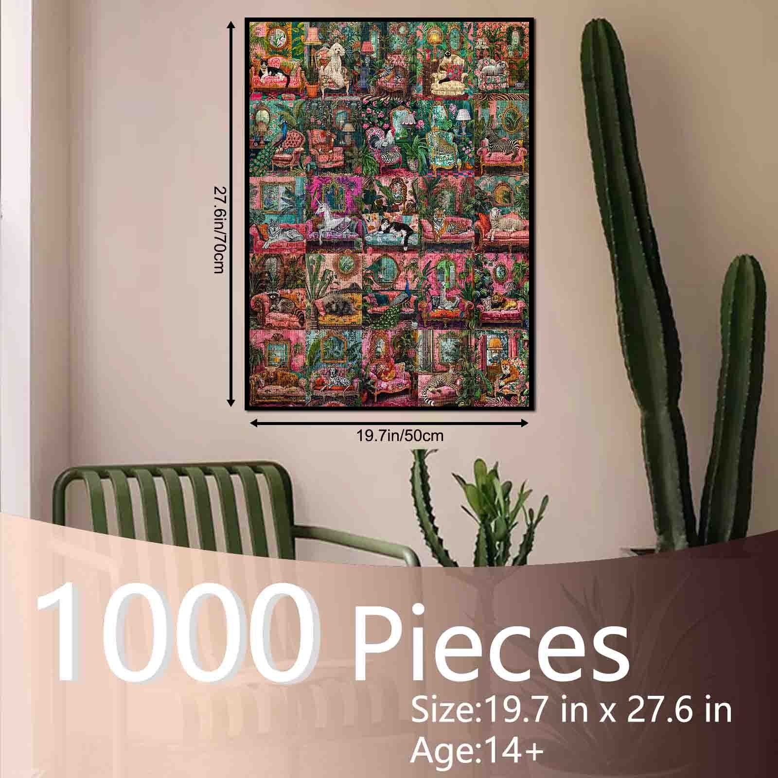 tucocoo-whimsical-animals-vintage-rooms-puzzle-1000-teile image 5