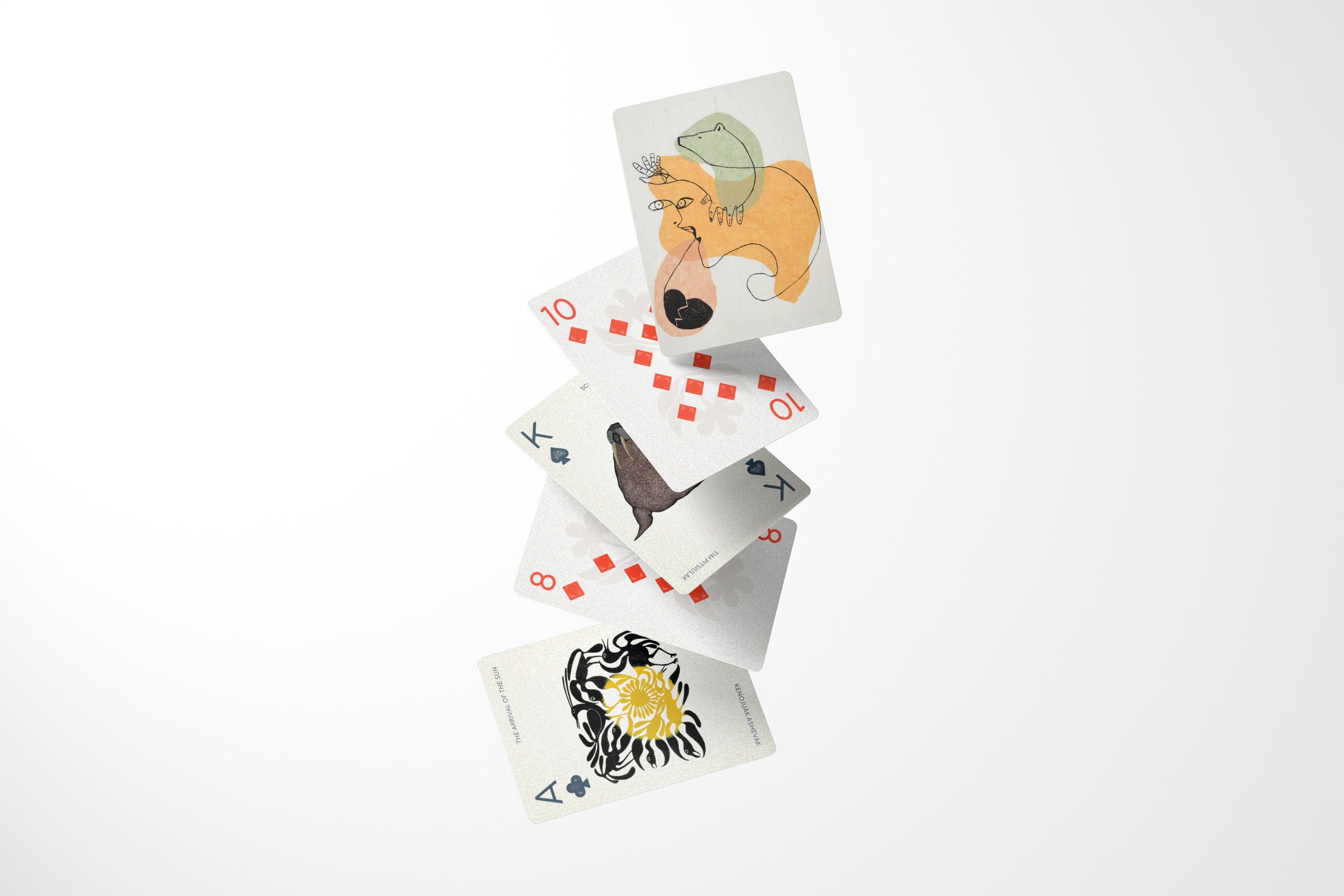pomegranate-inuit-art-spielkarten-deck-tiere-kanada image 3