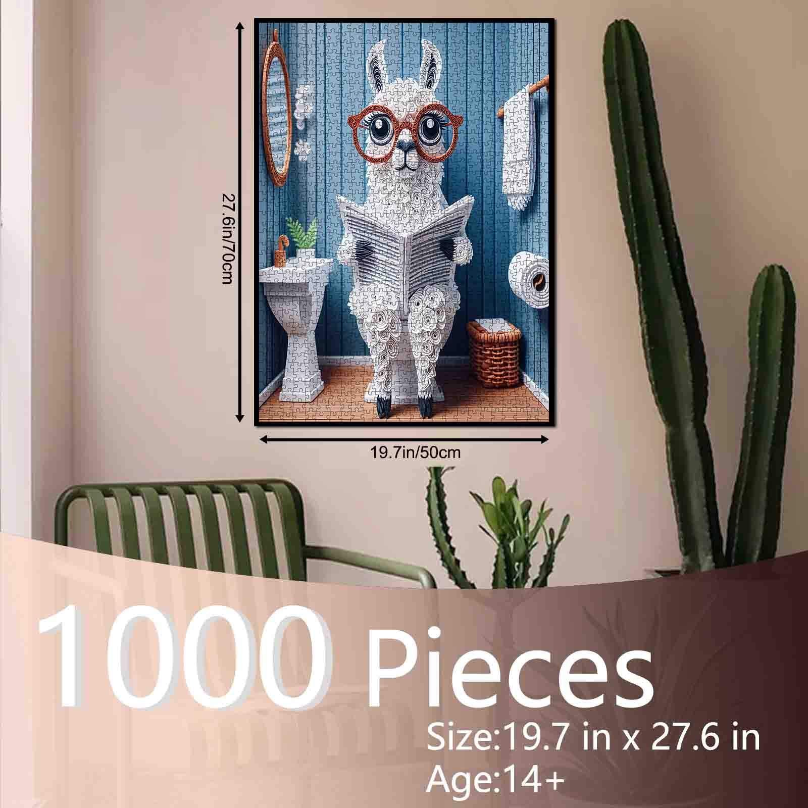 tucocoo-quirky-llama-reading-puzzle-1000-teile-lama image 5