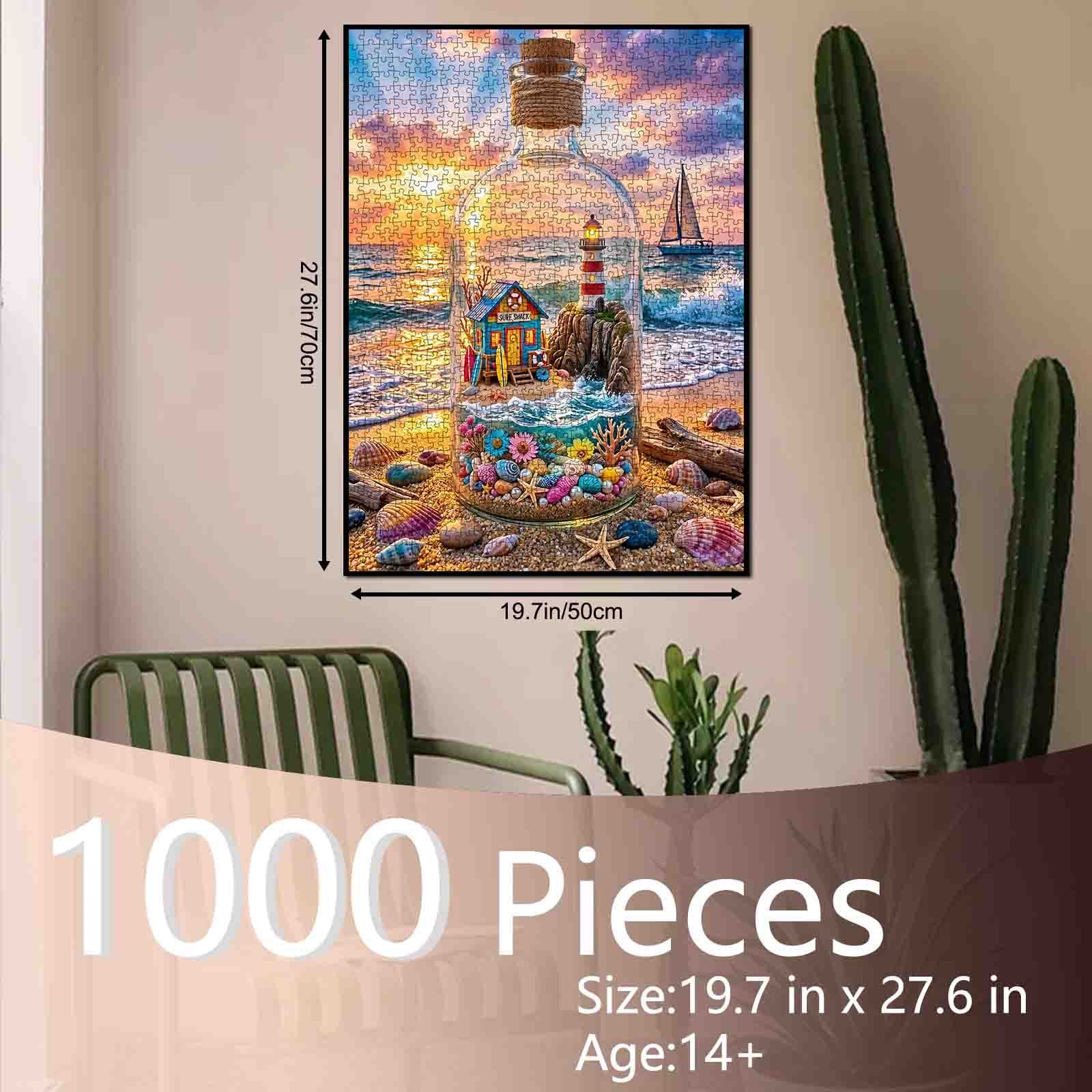 tucocoo-sunset-lighthouse-bottle-puzzle-1000-teile-leuchtturm image 5