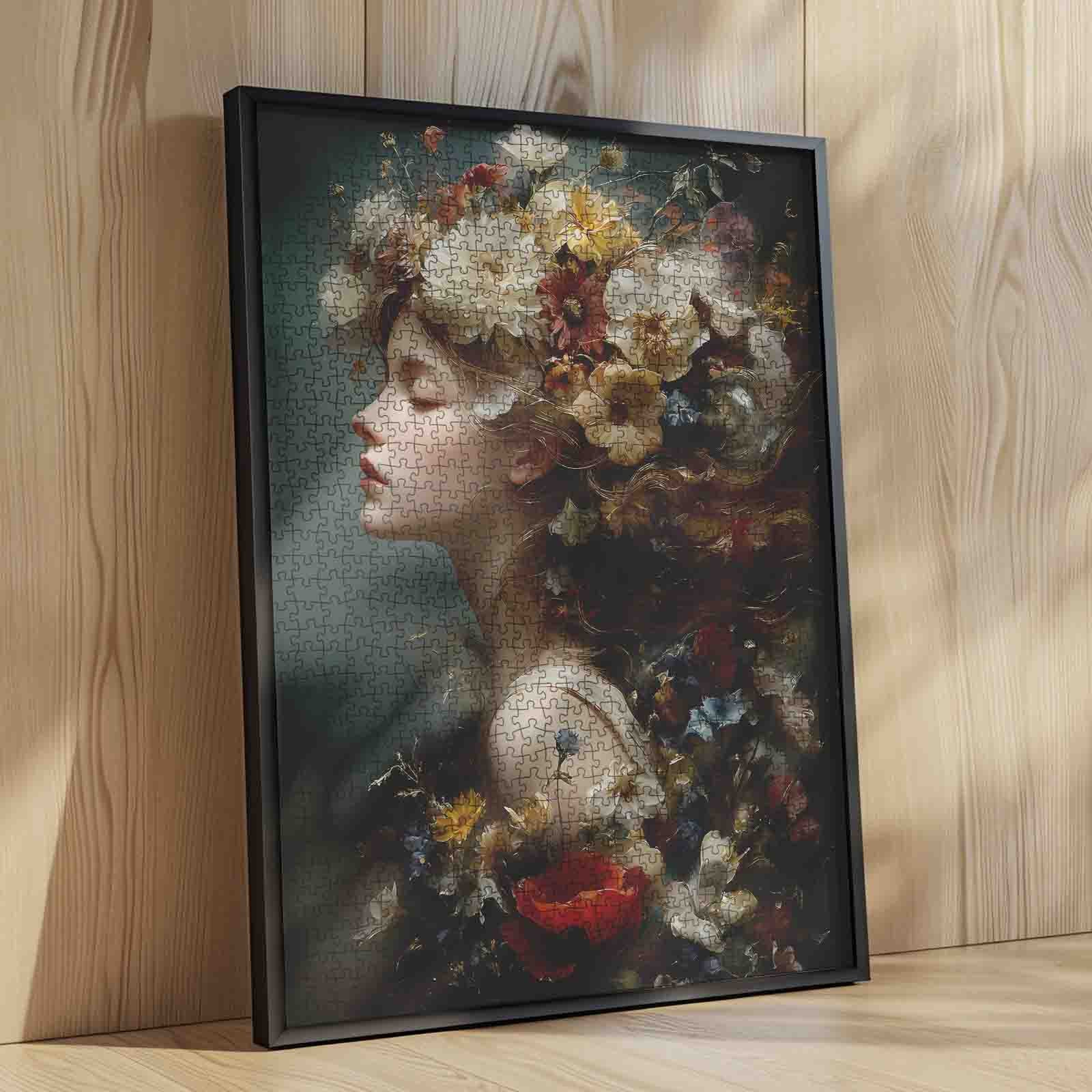 tucocoo-floral-muse-portrait-fantasy-puzzle-1000-teile-blumen image 4