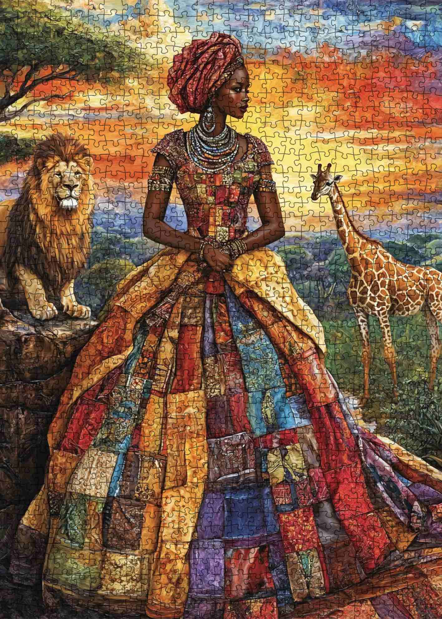 tucocoo-african-sunset-majesty-puzzle-1000-teile-afrika-motiv image 2