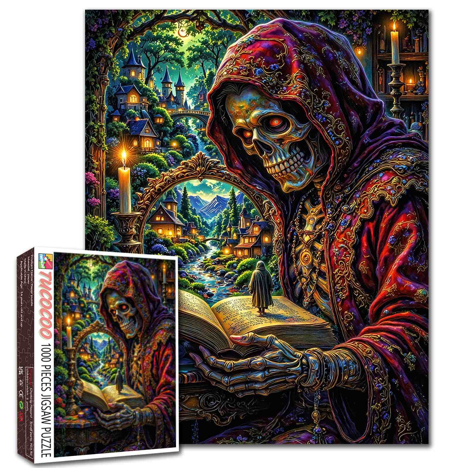 tucocoo-jigsaw-puzzles-mystic-grim-reaper-fantasy-puzzle-1000t image 1