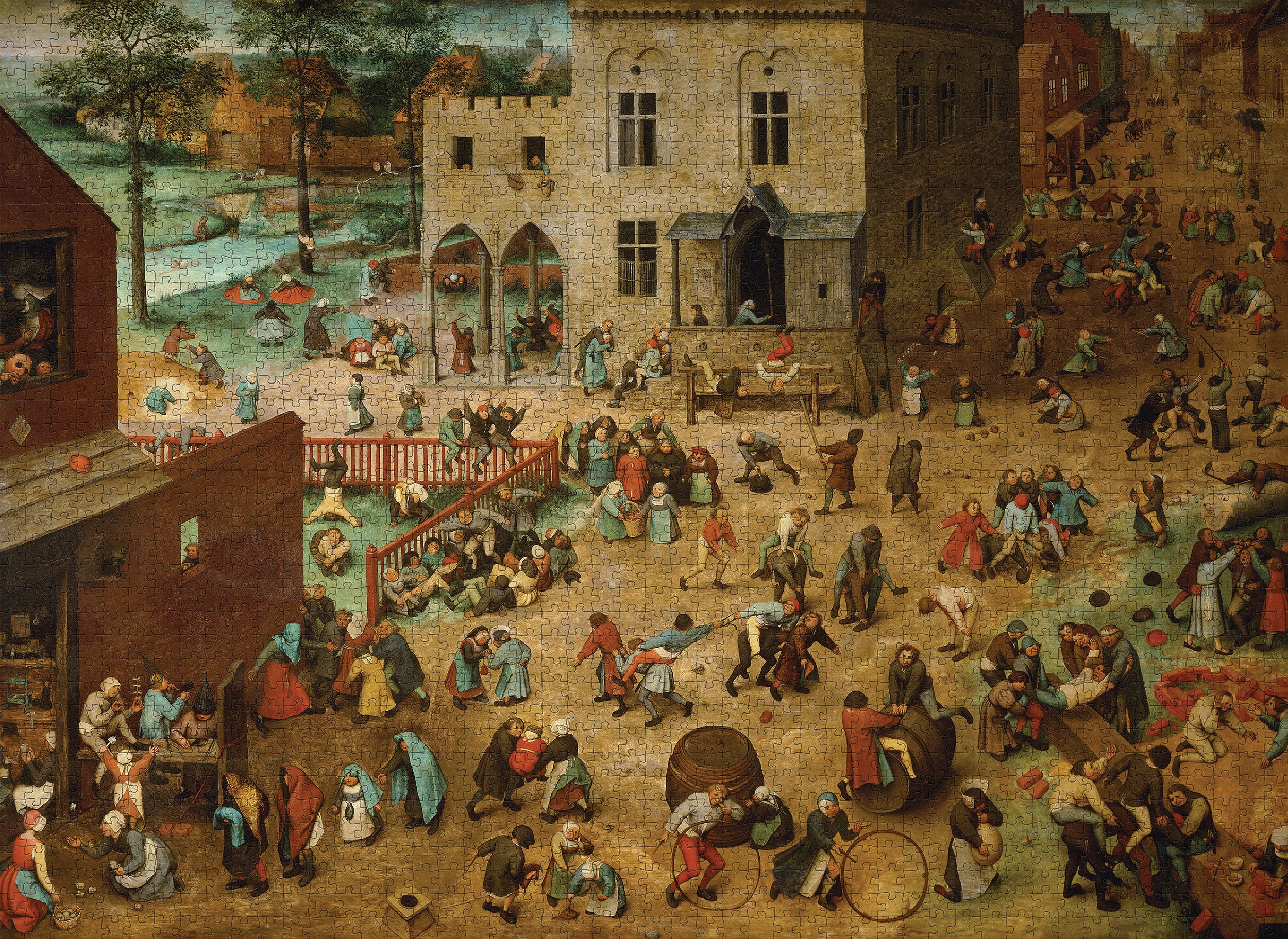 pomegranate-pieter-bruegel-children-s-games-puzzle-2000-teile-klassik image 2