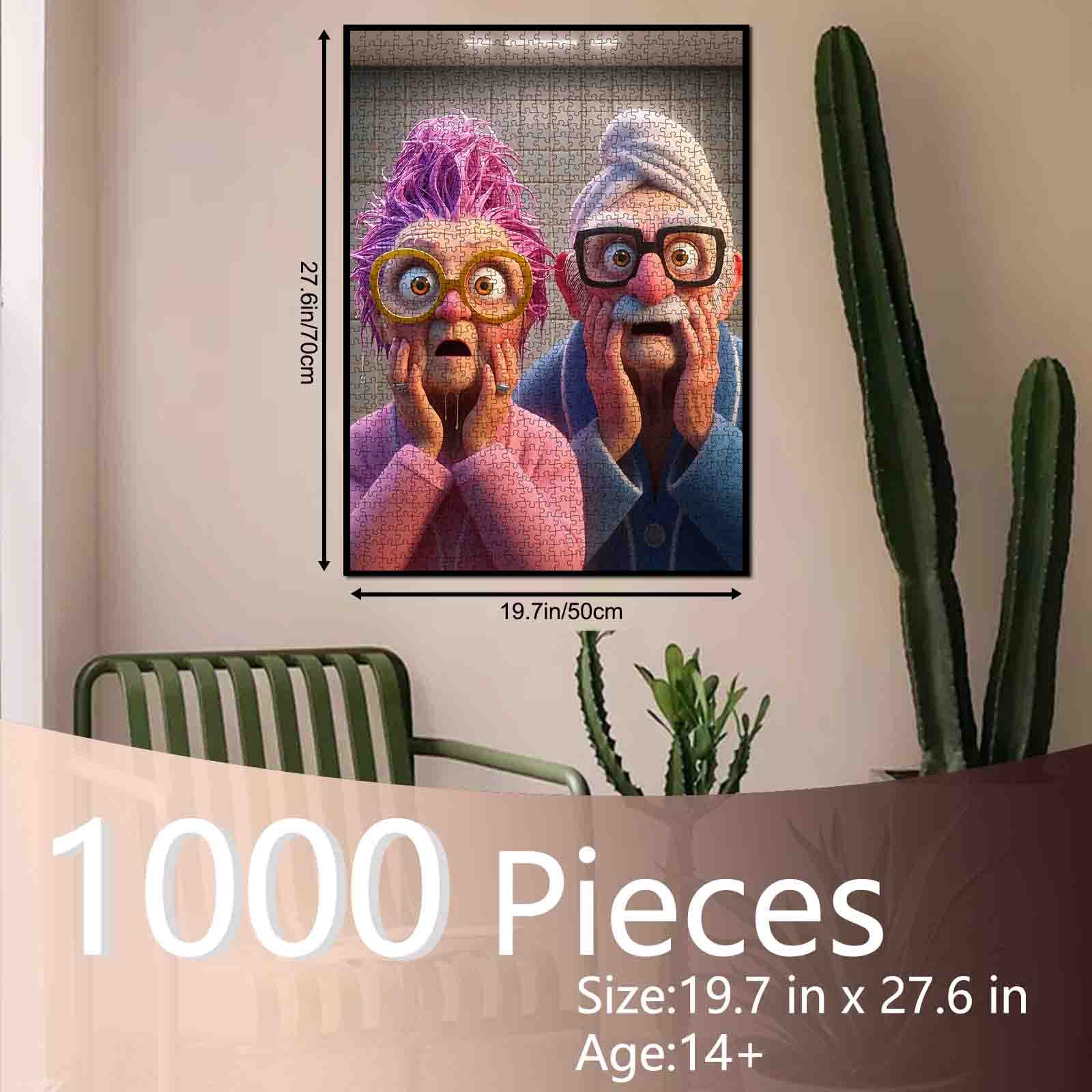 tucocoo-jigsaw-funny-shocked-elderly-couple-puzzle-1000-teile-cartoon image 5