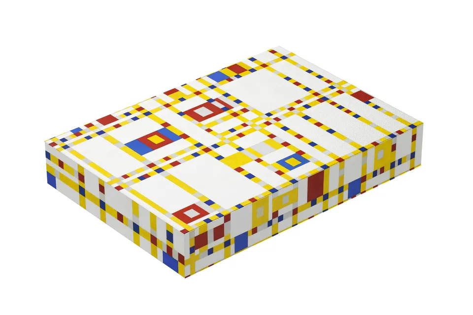 pomegranate-piet-mondrian-gru-kartenset-mit-box-broadway-boogie image 1