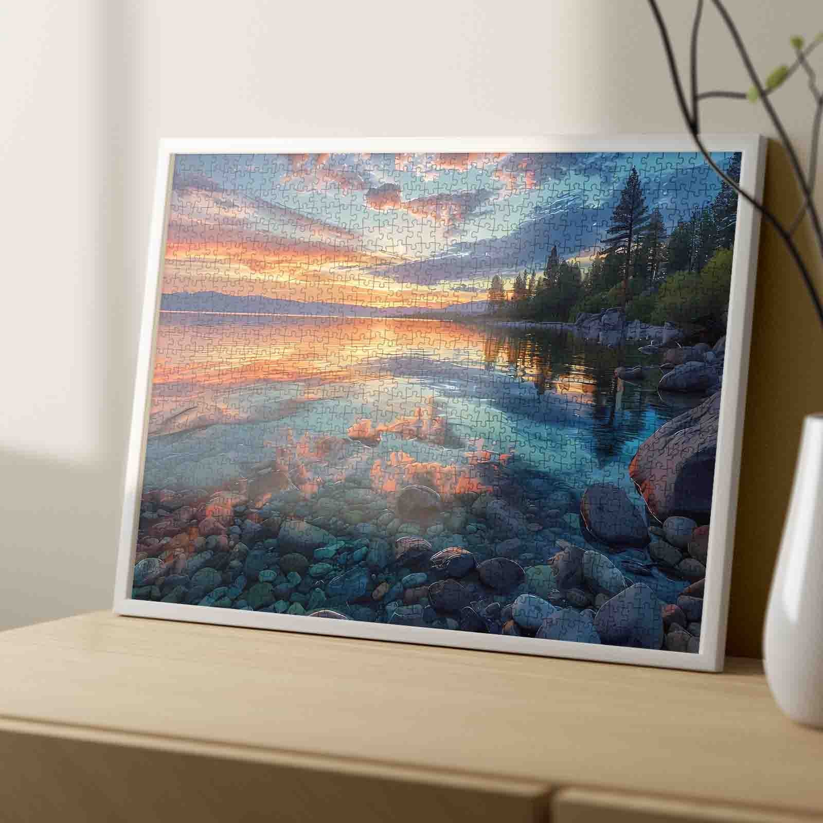 tucocoo-sunset-lake-reflection-puzzle-1000-teile-landschaft image 4
