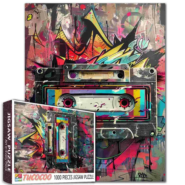 tucocoo-color-pop-cassette-puzzle-1000-teile-kassette image 1