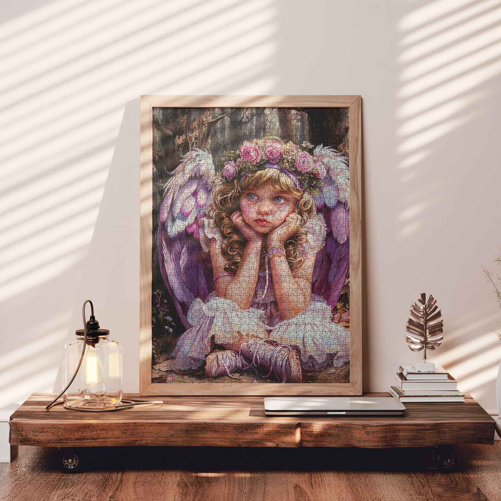 tucocoo-jigsaw-fairy-girl-puzzle-1000-teile-blumenkranz image 3