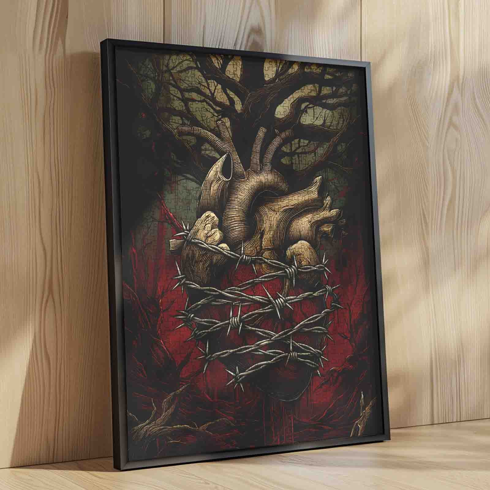 tucocoo-jigsaw-puzzles-dark-heart-puzzle-1000-teile-skull image 4