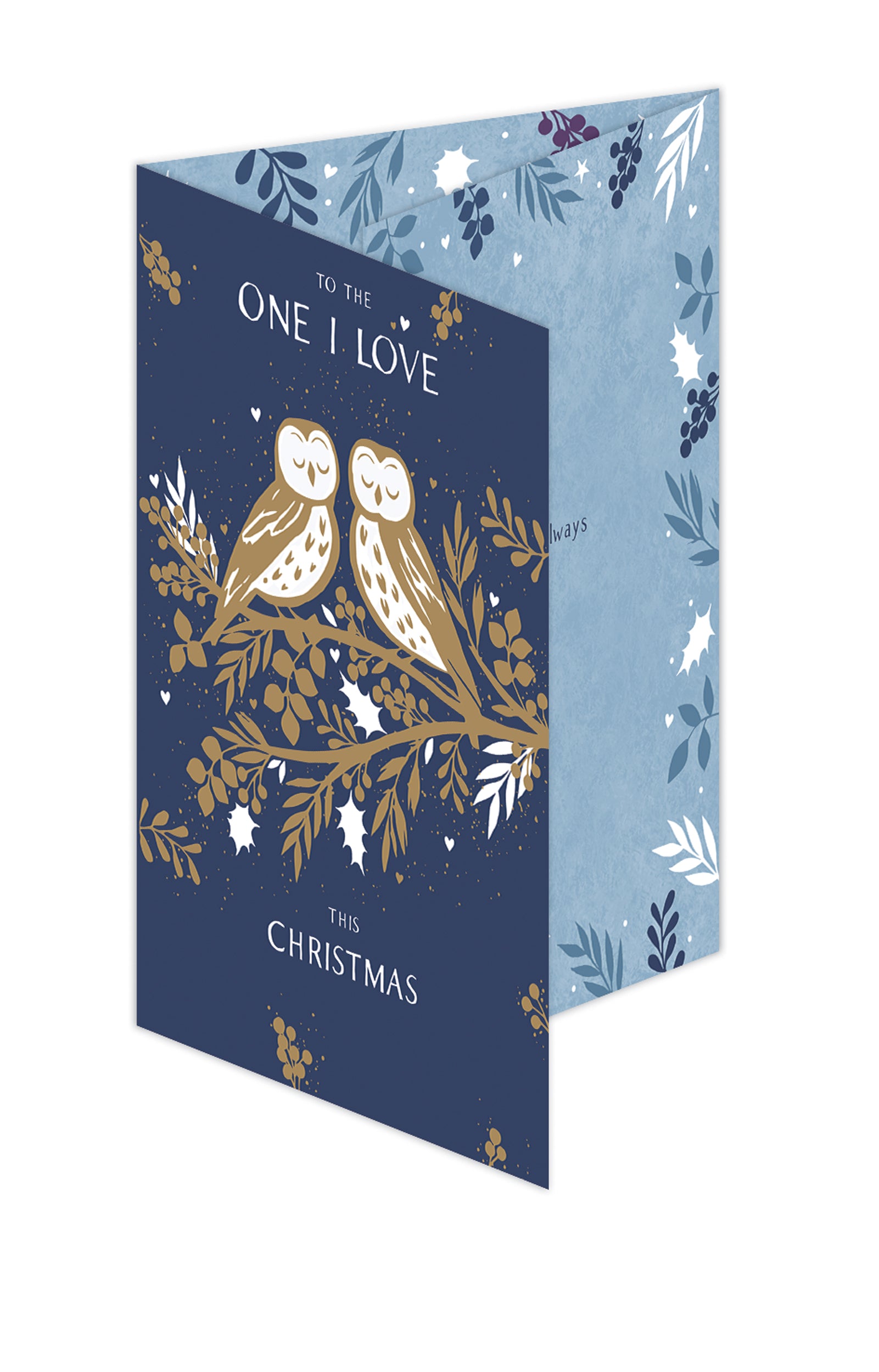 otter-house-christmas-one-i-love-weihnachtskarte-eule image 2