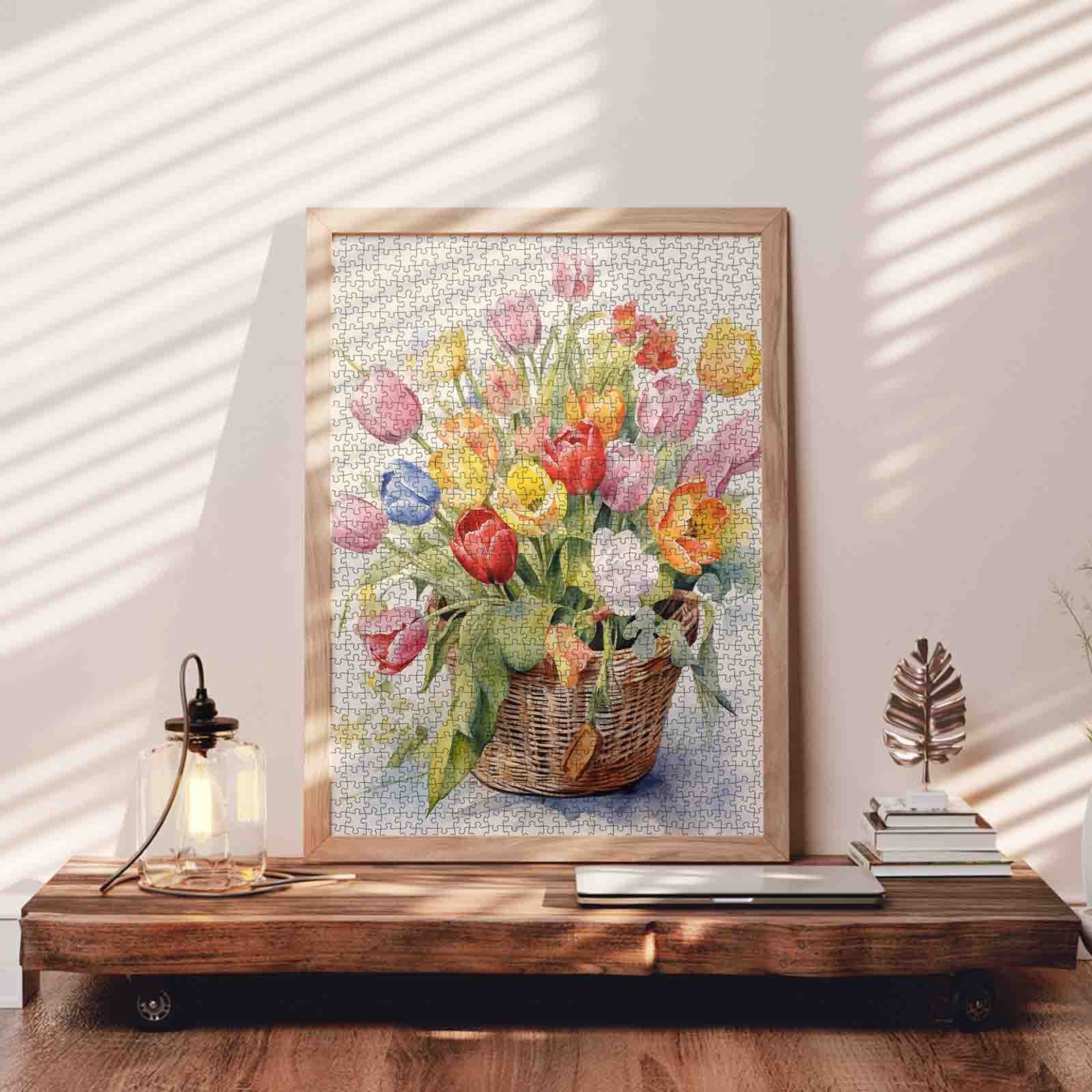tucocoo-spring-tulip-basket-puzzle-1000-teile-tulpen image 3