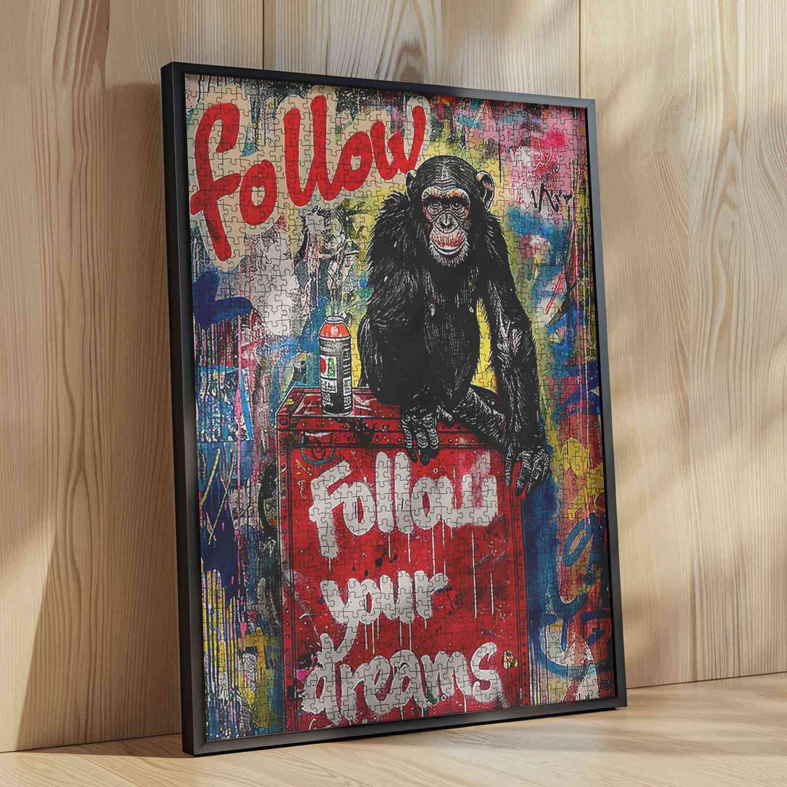 tucocoo-follow-your-dreams-puzzle-1000-teile-affe-graffiti image 4