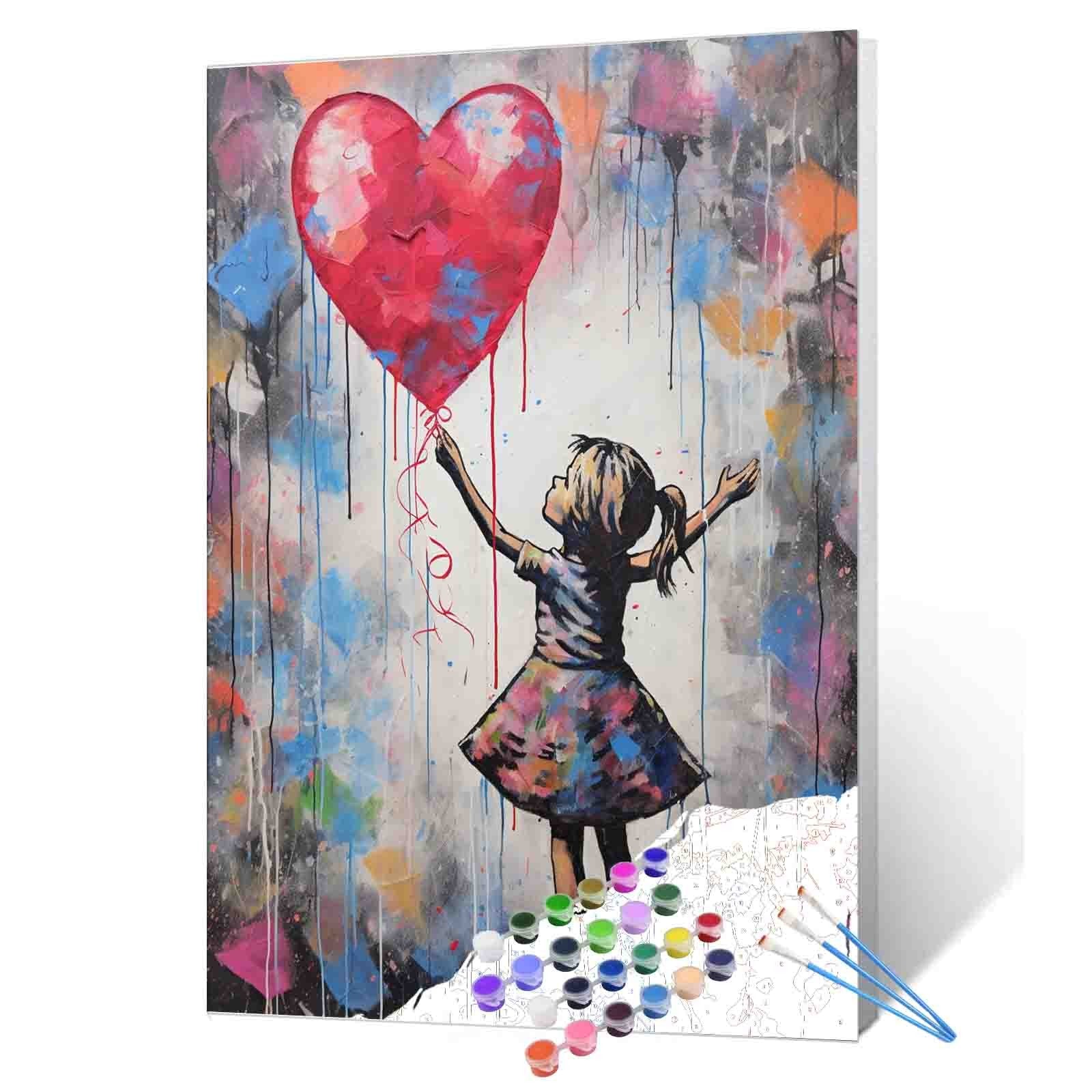 tucocoo-paint-by-numbers-girl-heart-balloon-malset-40x50-o-rahmen image 1