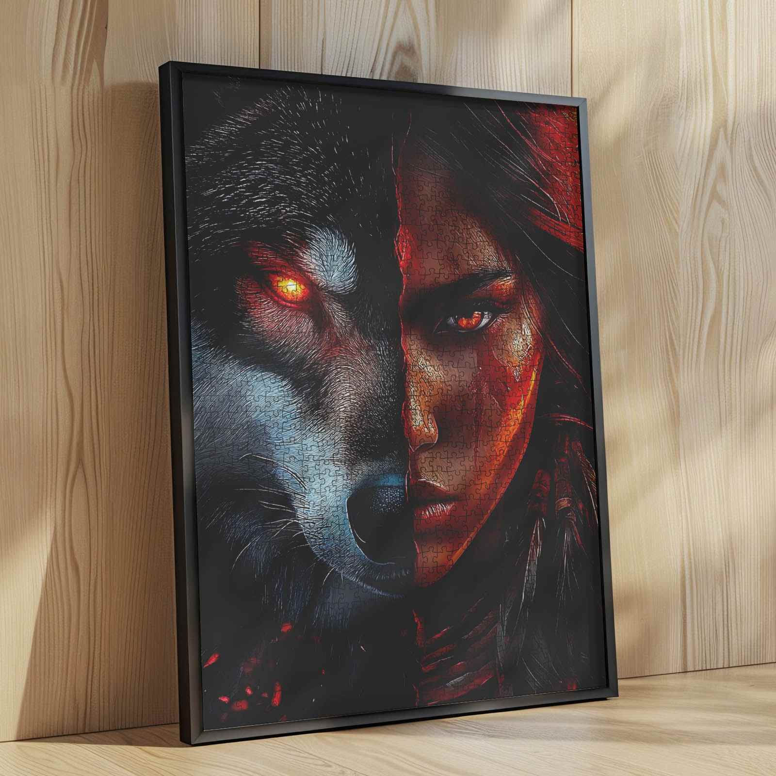 tucocoo-wolf-spirit-warrior-puzzle-1000-teile-portrait image 4