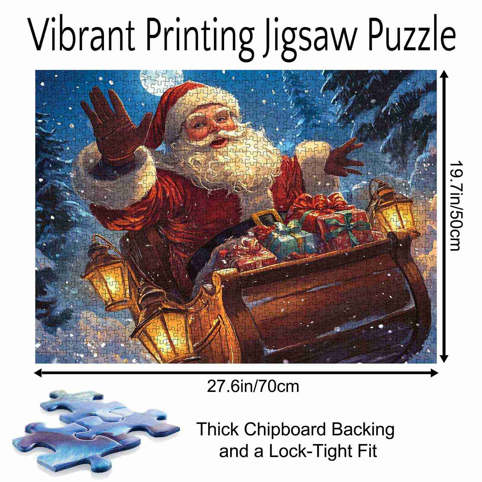tucocoo-jigsaw-santa-s-sleigh-ride-puzzle-1000-teile-weihnachten image 5