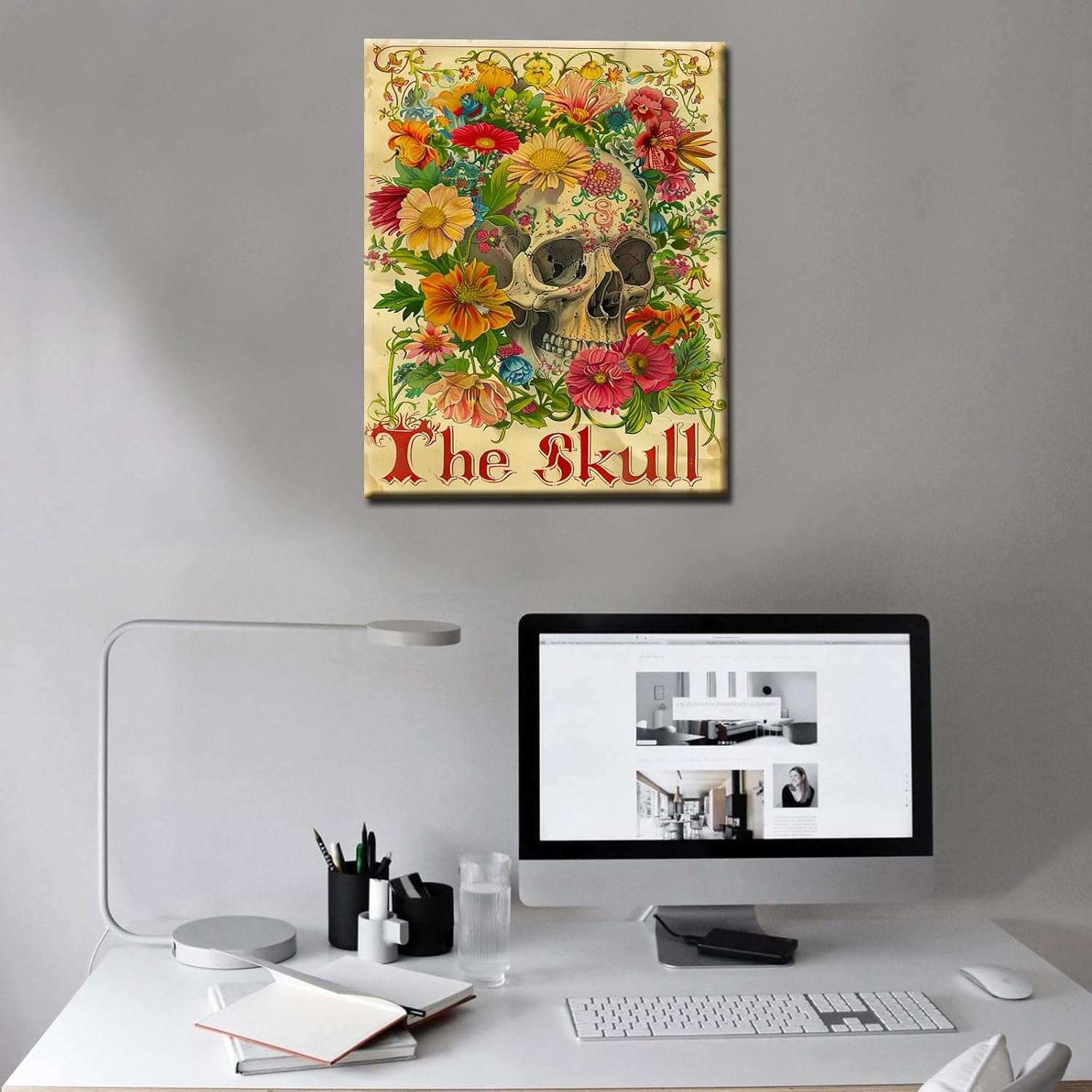 tucocoo-paint-by-numbers-flowers-skull-malset-40x50-ohne-rahmen image 3